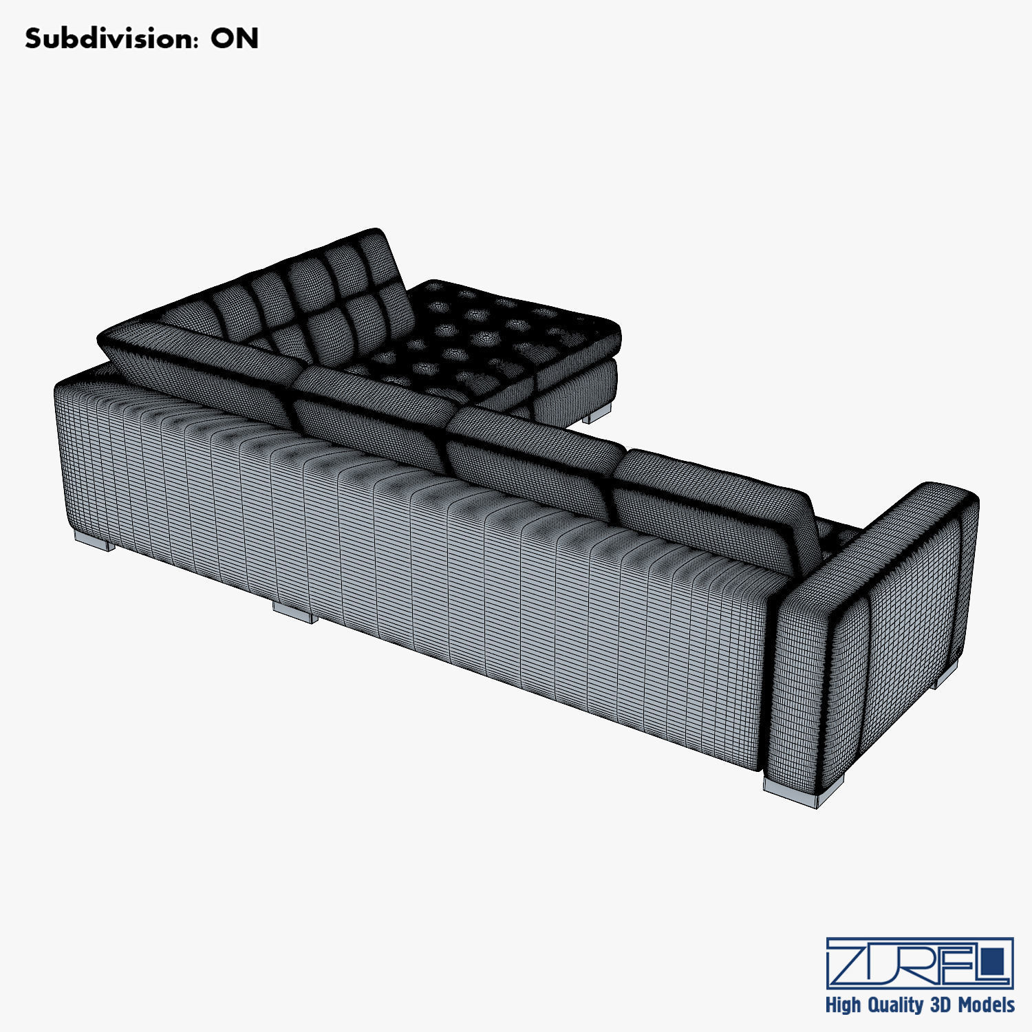 U093 sofa 3D model_9