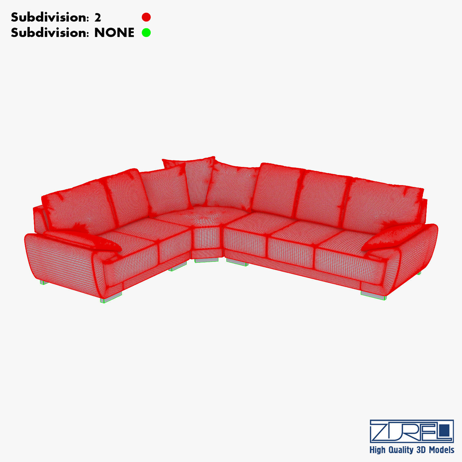 Sofia sofa 3D model_21