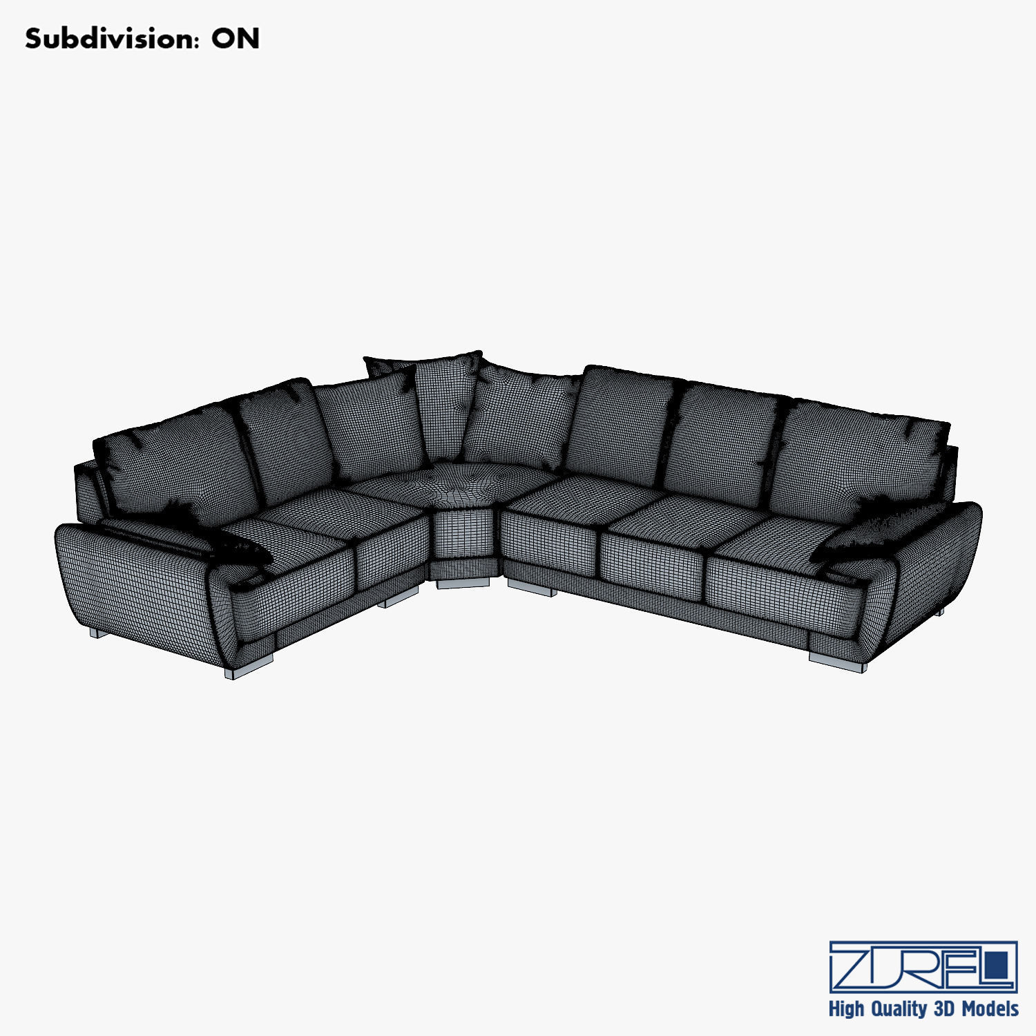 Sofia sofa 3D model_7