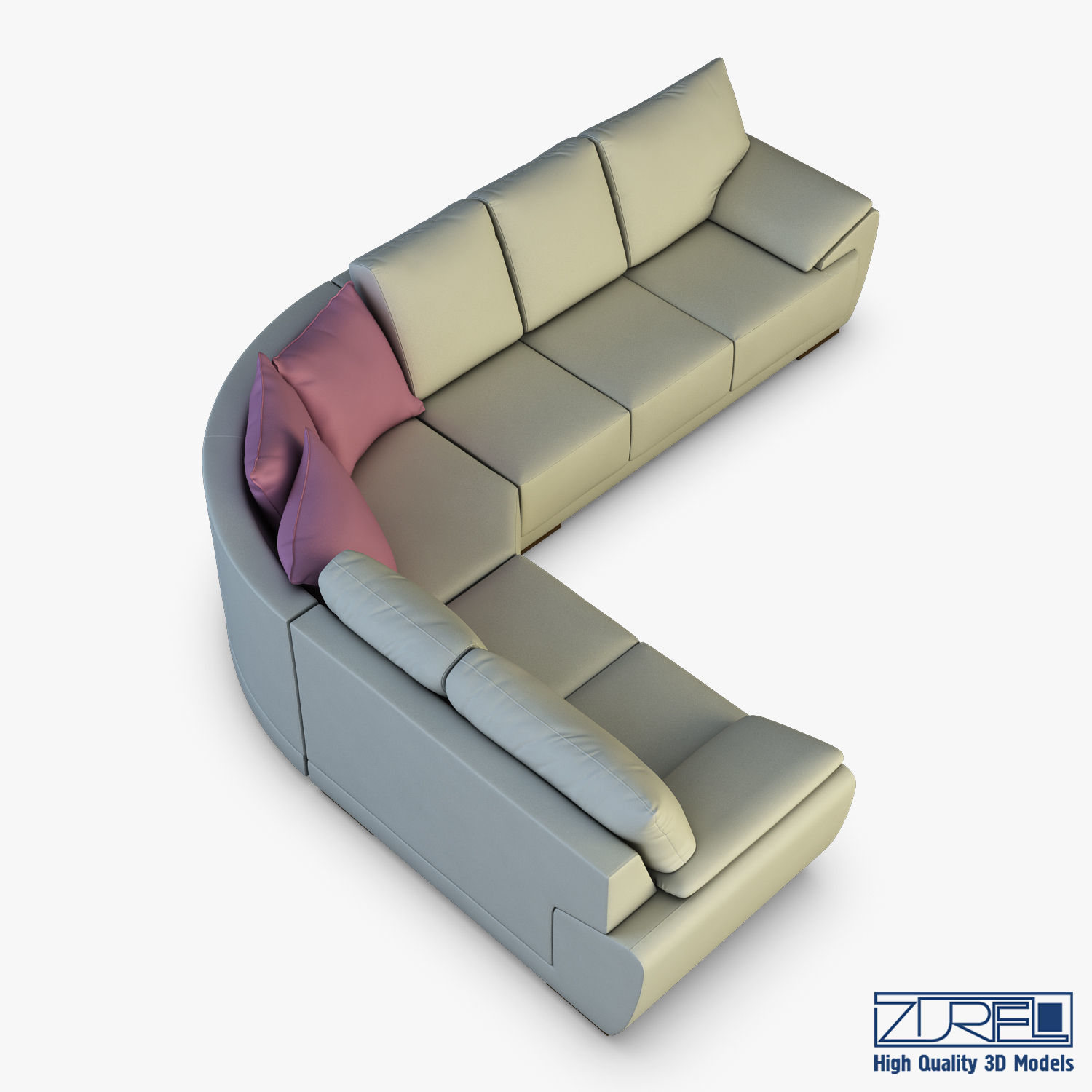 Sofia sofa 3D model_6
