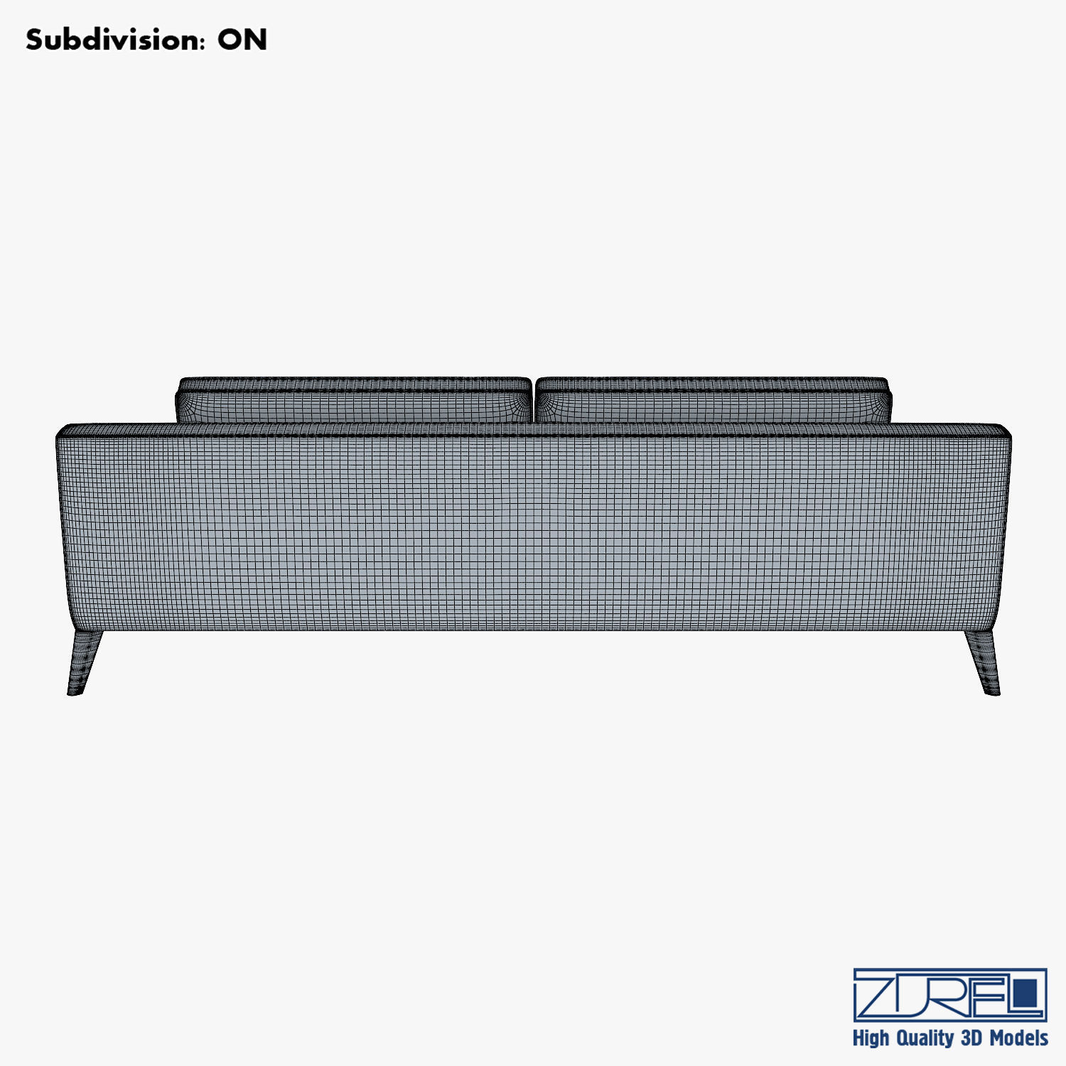 Roche Bobois Playlist Large 3 Seat Sofa 3D model_17