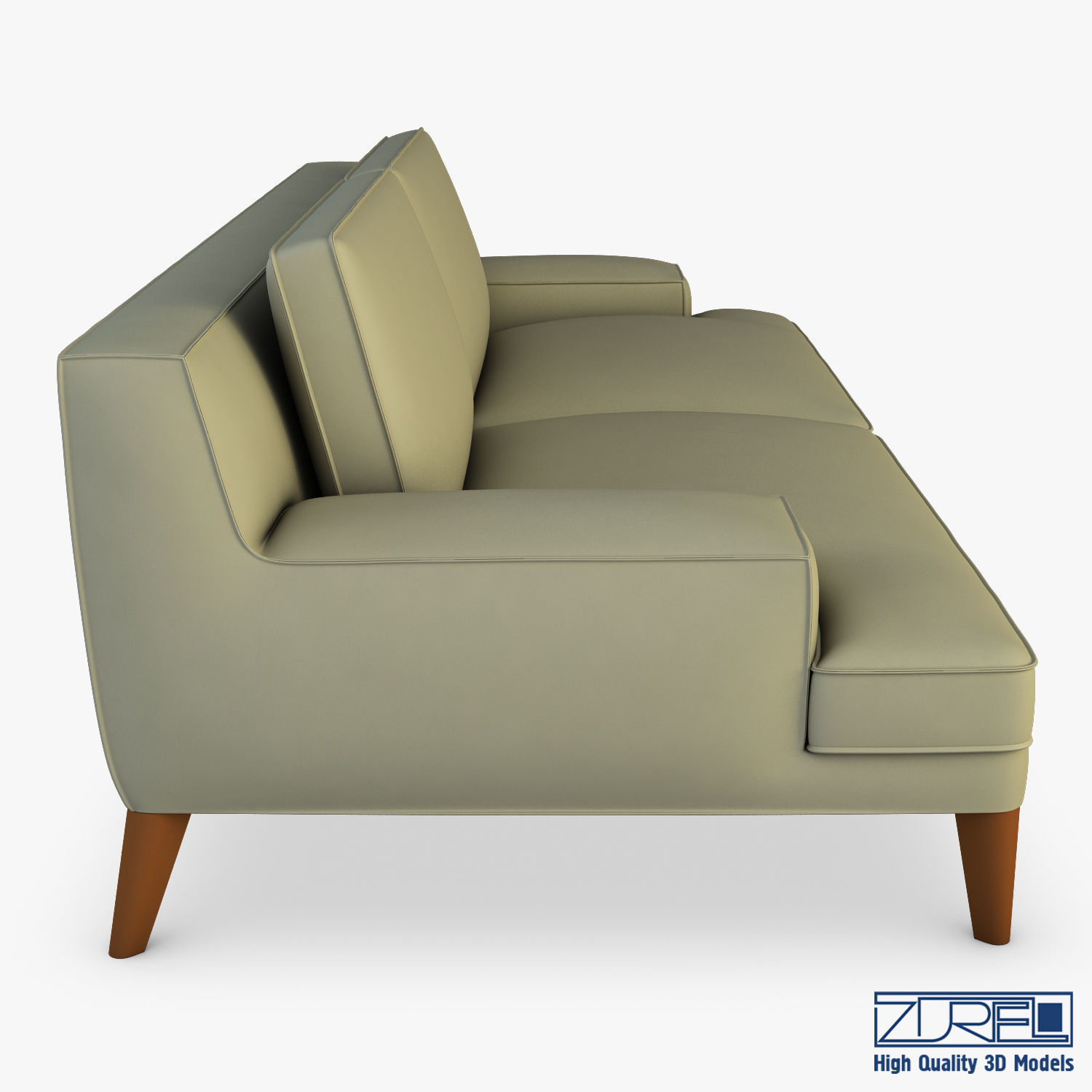 Roche Bobois Playlist Large 3 Seat Sofa 3D model_2