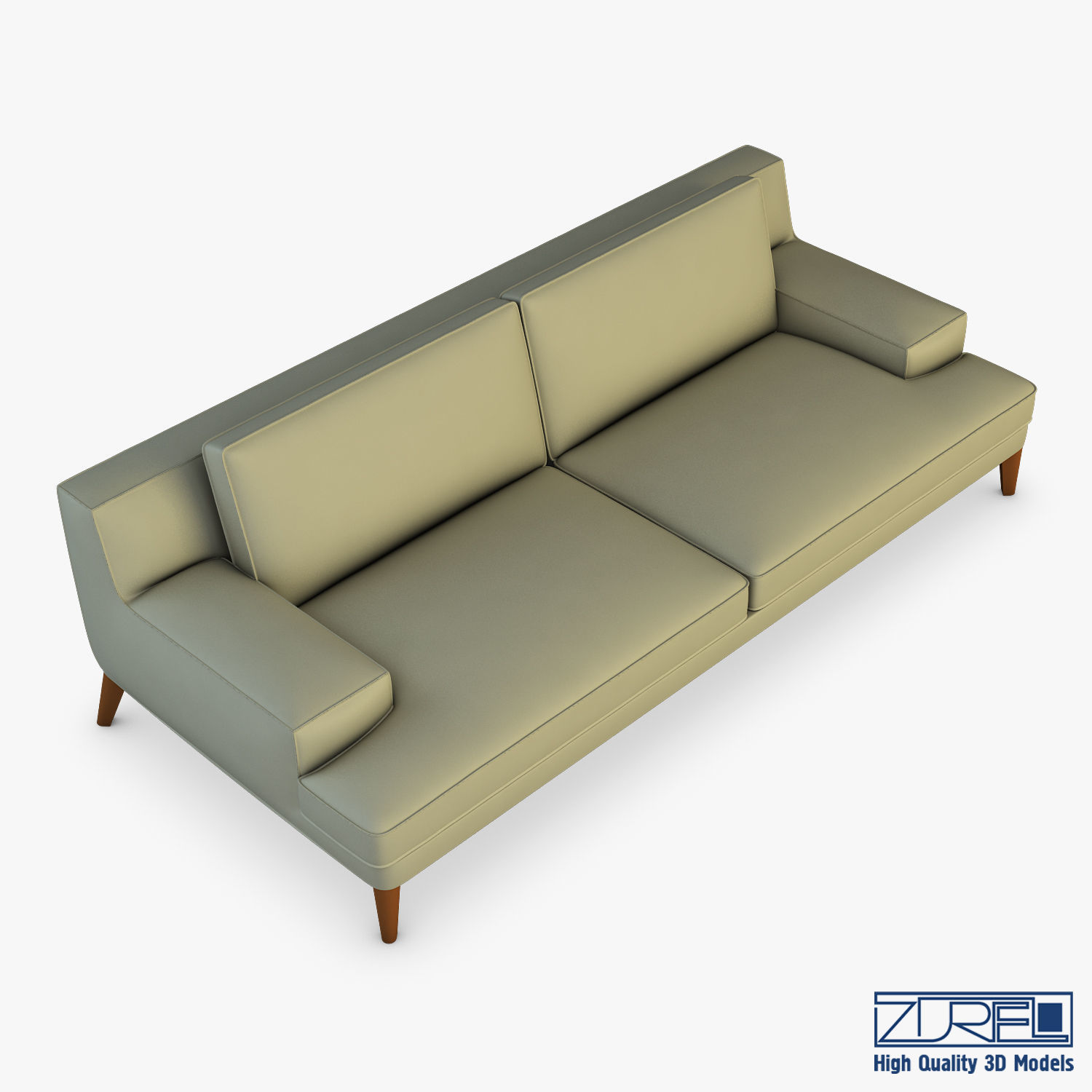 Roche Bobois Playlist Large 3 Seat Sofa 3D model_6