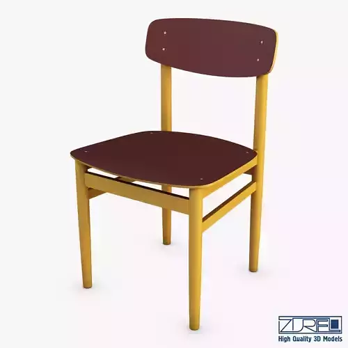 Modern green dot side chair