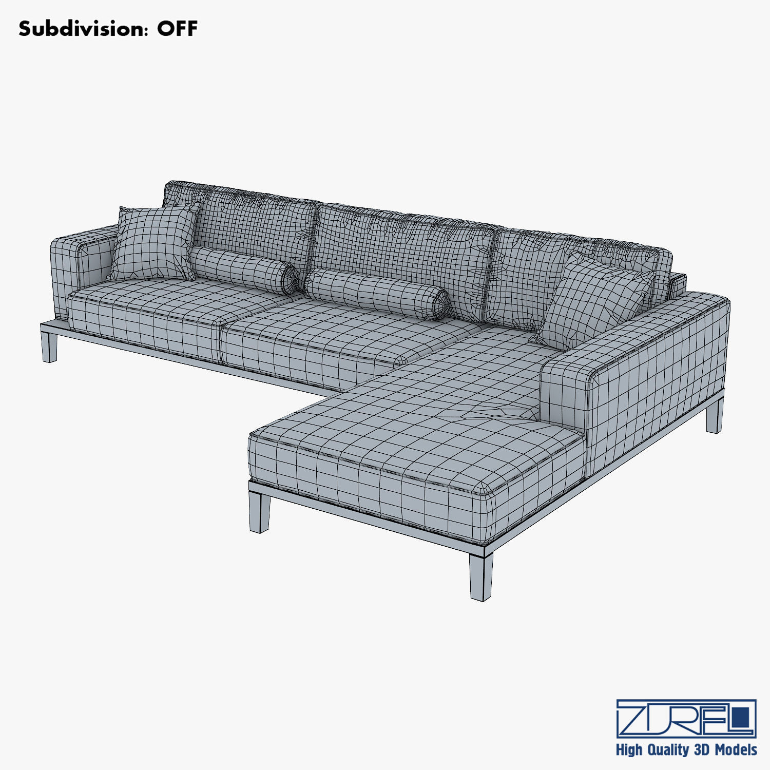 Milano sofa 3D model_8
