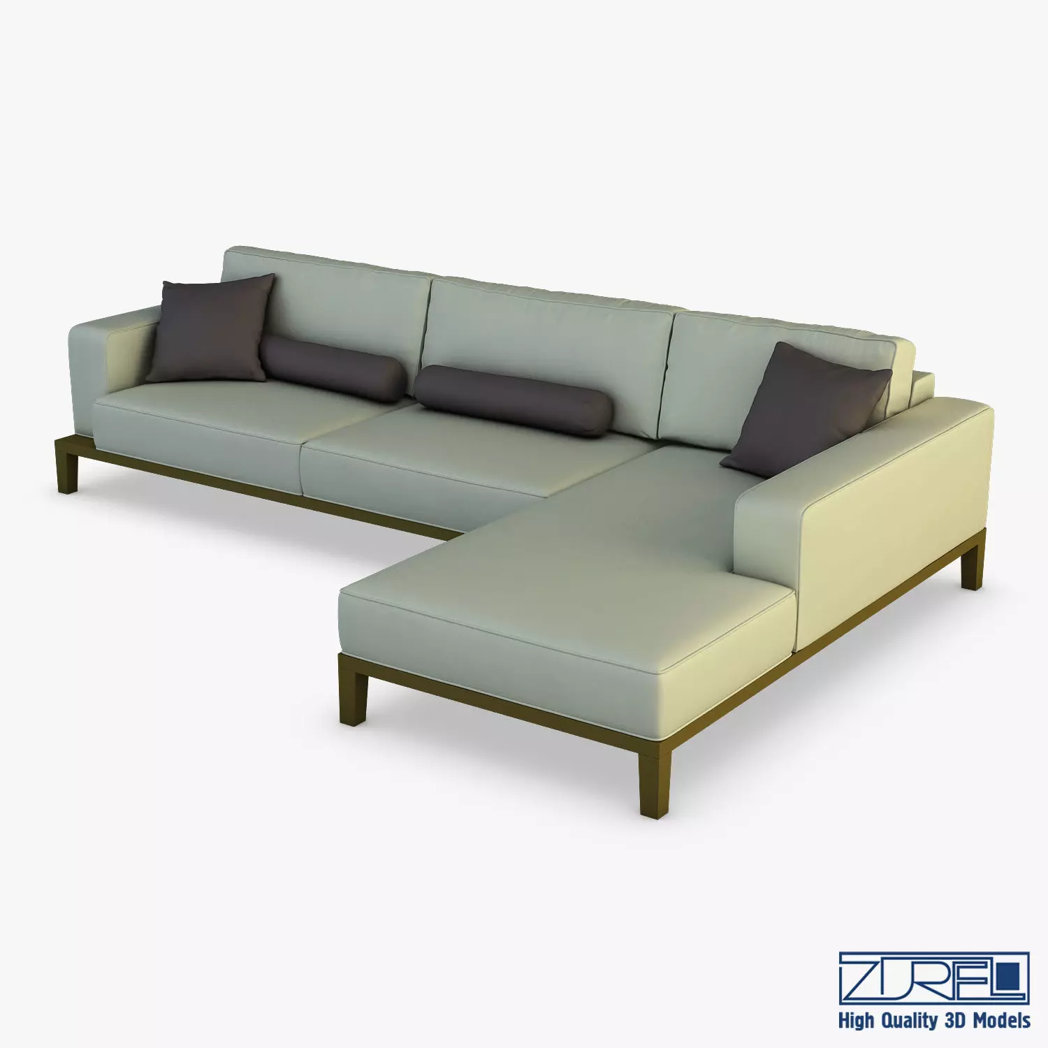 Milano sofa 3D model_0
