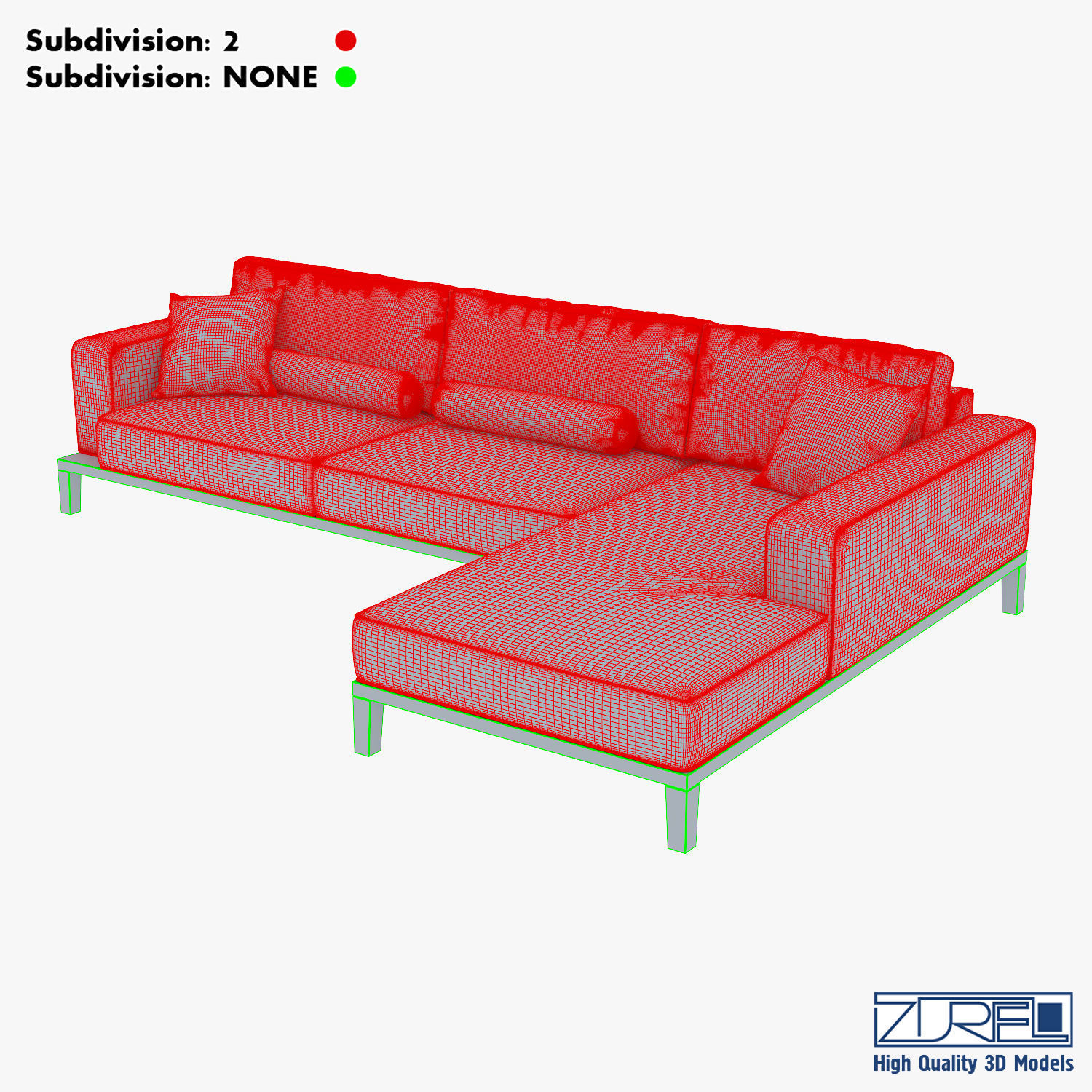 Milano sofa 3D model_21
