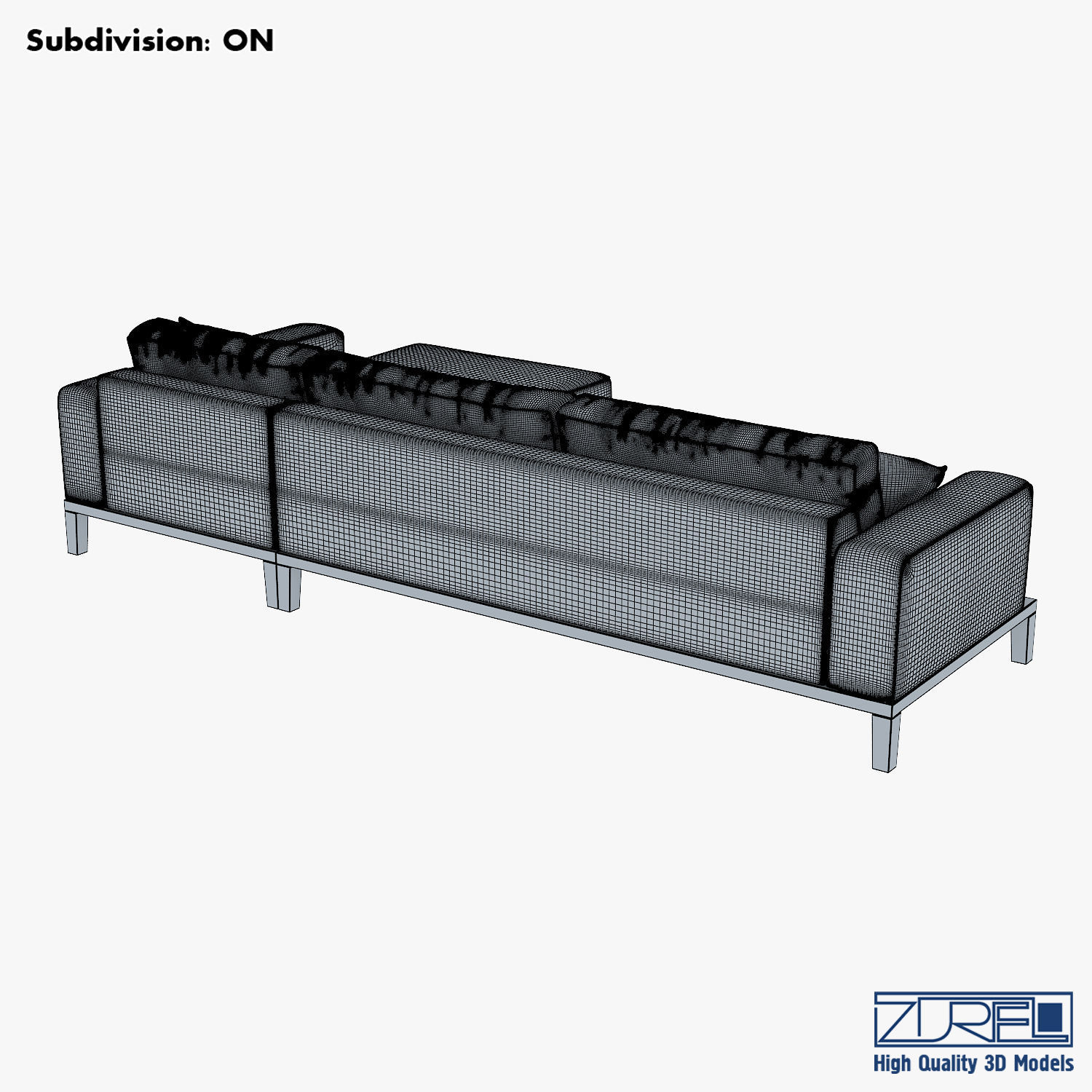 Milano sofa 3D model_9