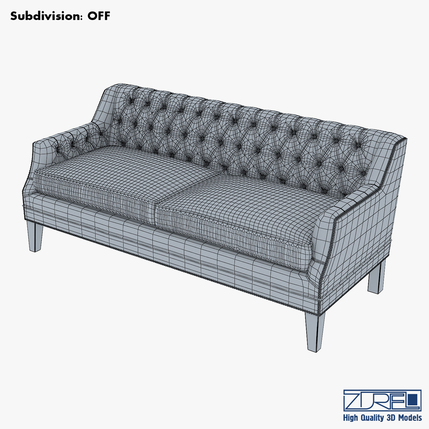 McCartney Hollywood Sofa 3D model_8