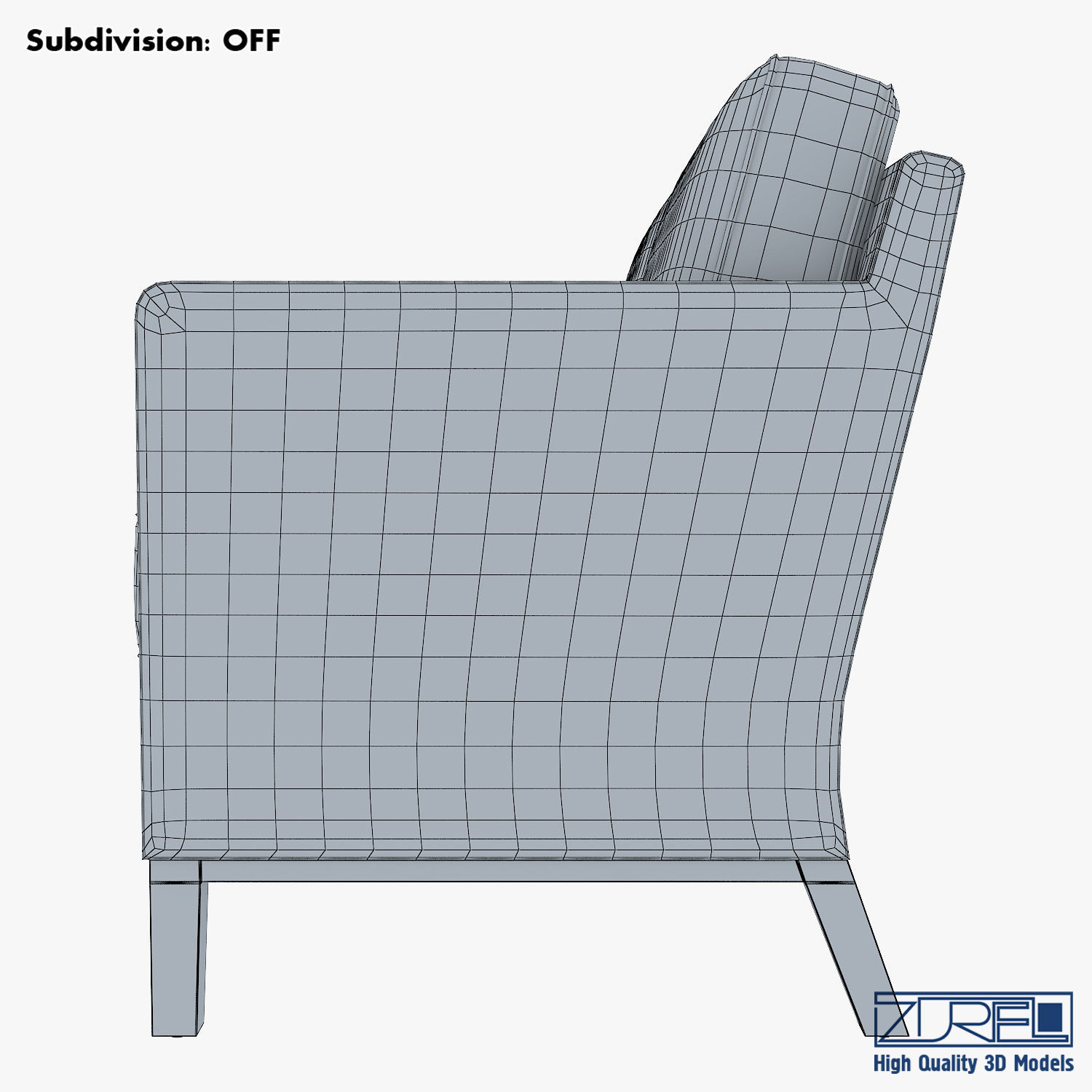 KM-Classic Low Sofa 3D model_14