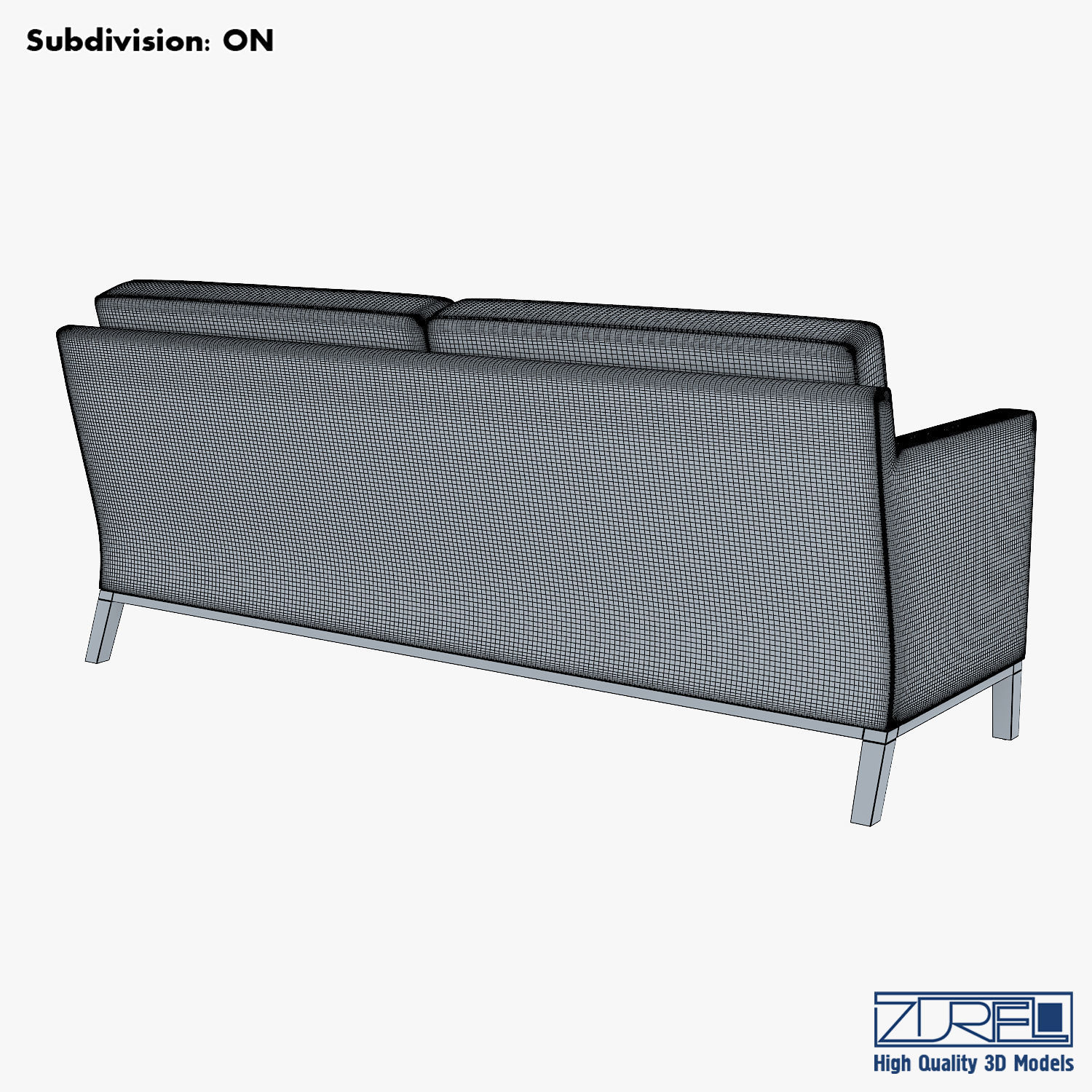 KM-Classic Low Sofa 3D model_9
