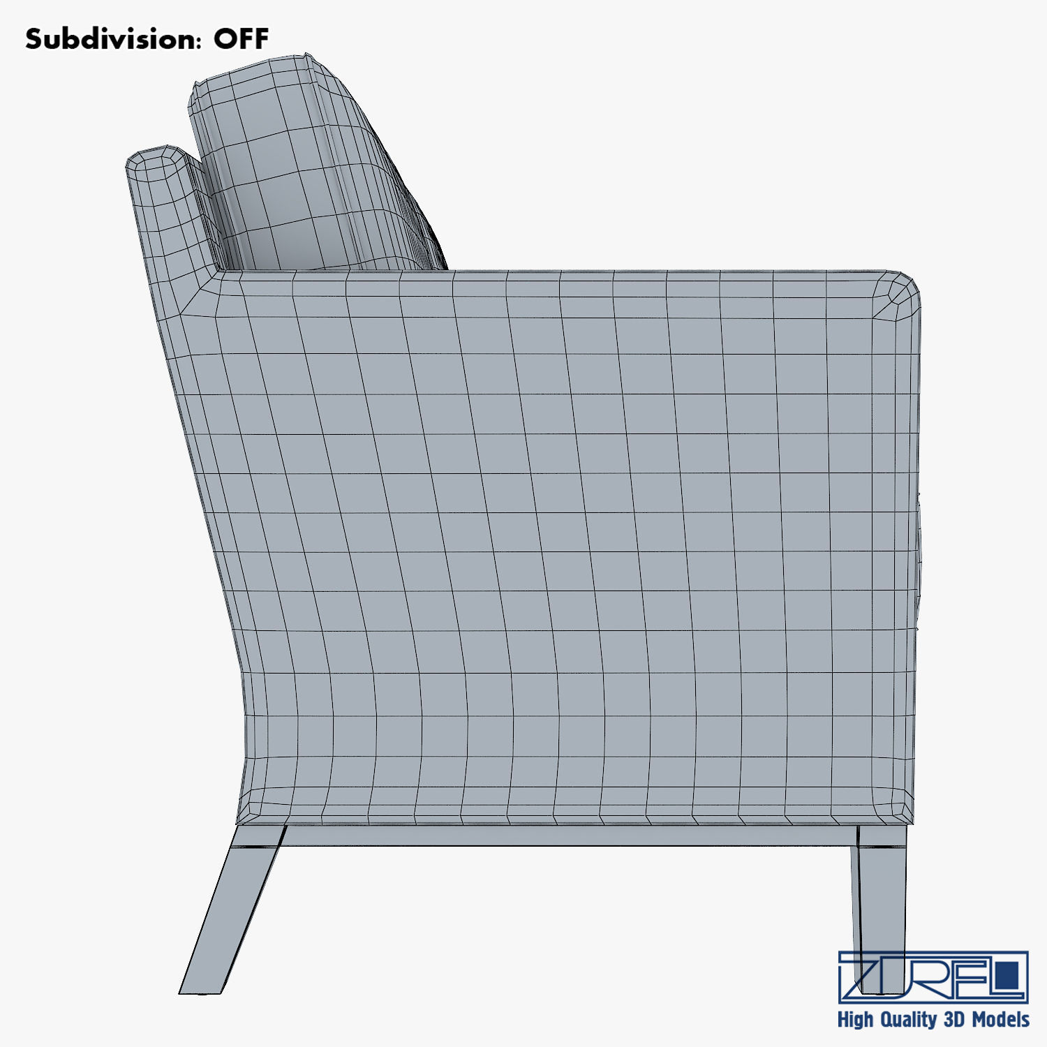 KM-Classic Low Sofa 3D model_12