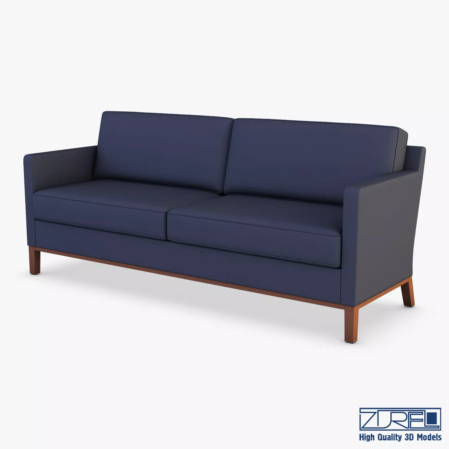 KM-Classic Low Sofa 3D model_0