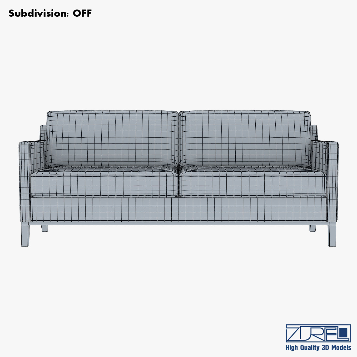 KM-Classic Low Sofa 3D model_16