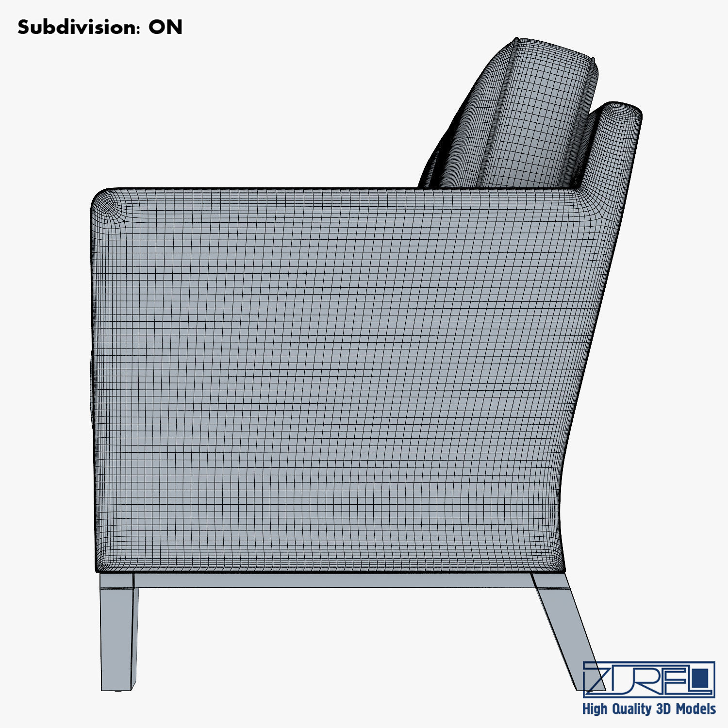 KM-Classic Low Sofa 3D model_13