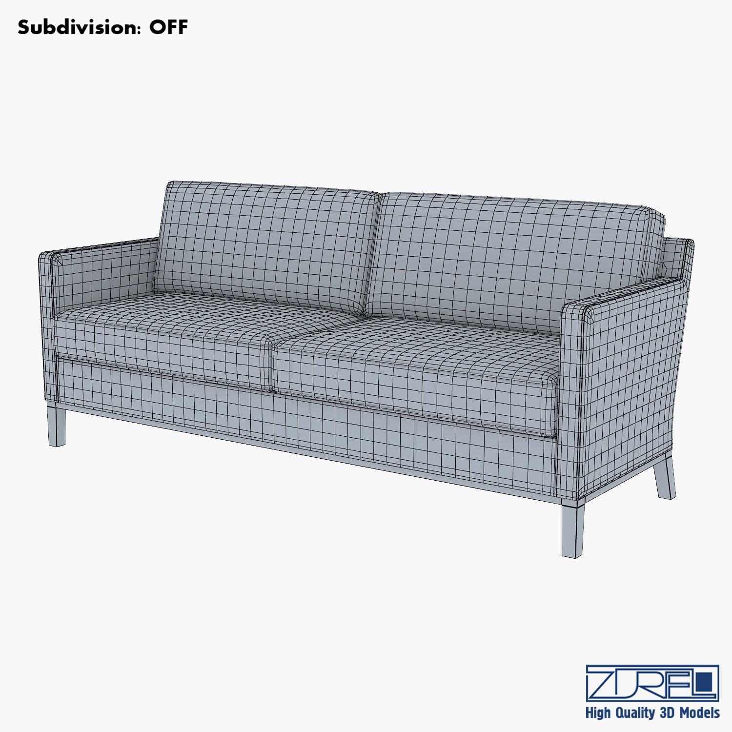 KM-Classic Low Sofa 3D model_8
