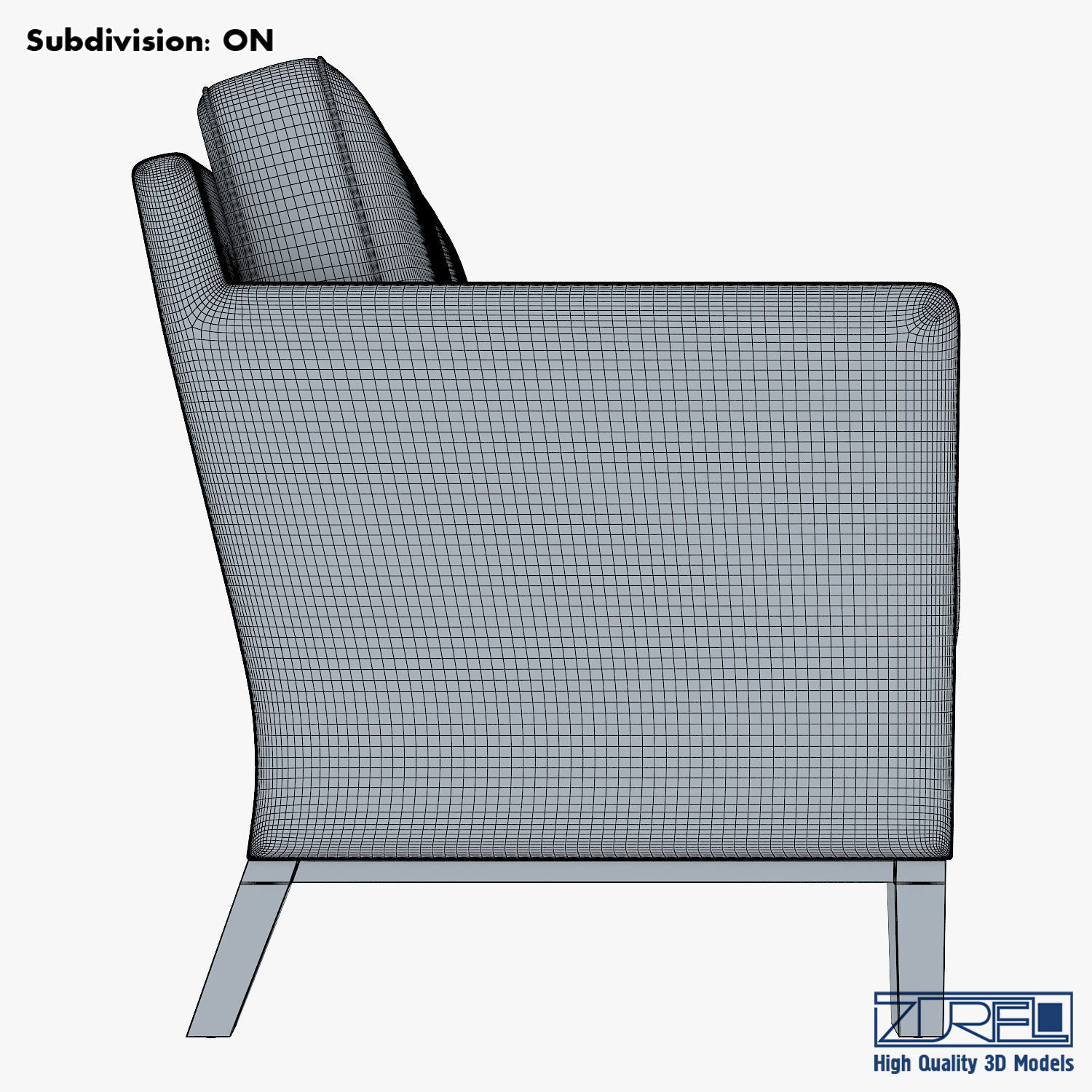 KM-Classic Low Sofa 3D model_11