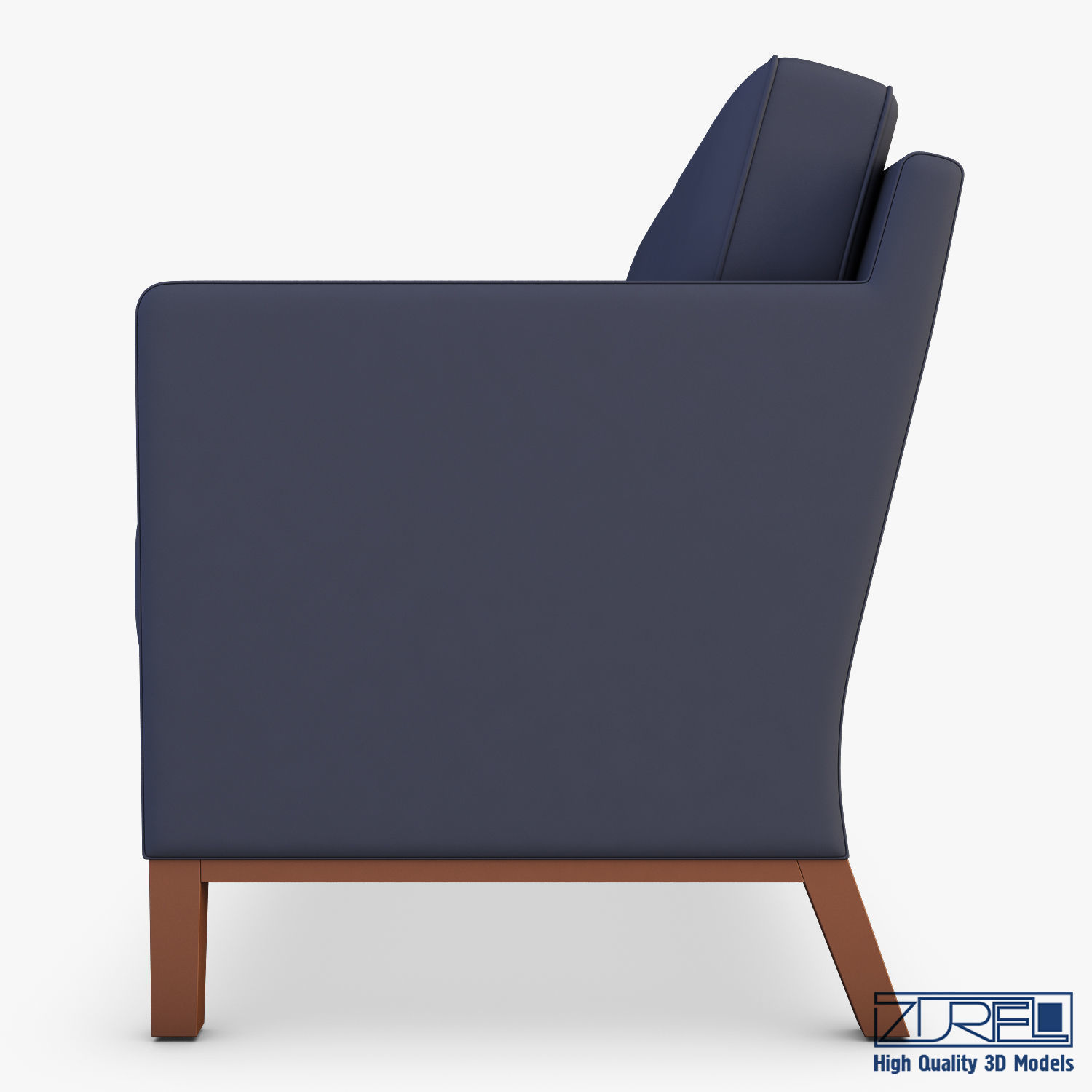 KM-Classic Low Sofa 3D model_3