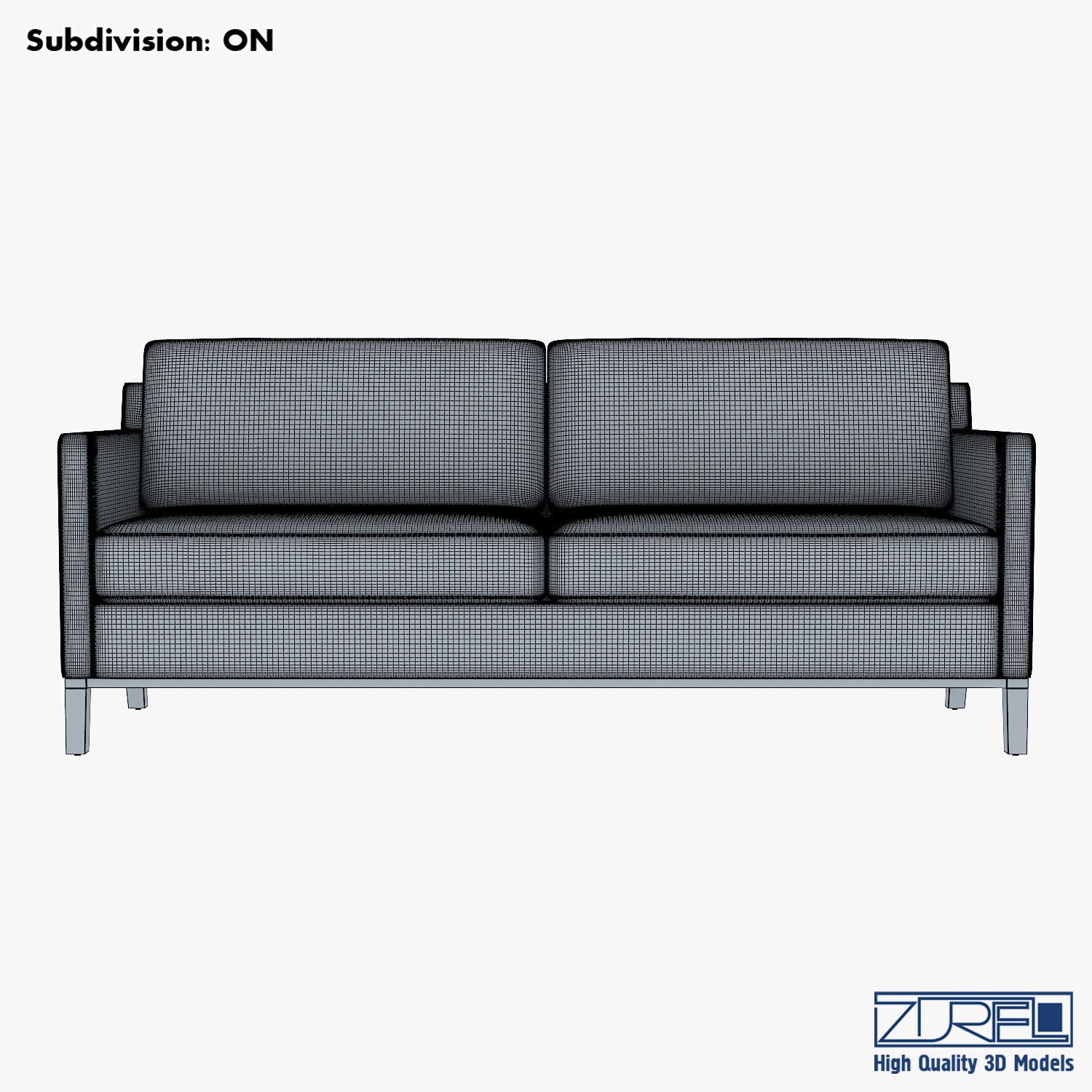 KM-Classic Low Sofa 3D model_15