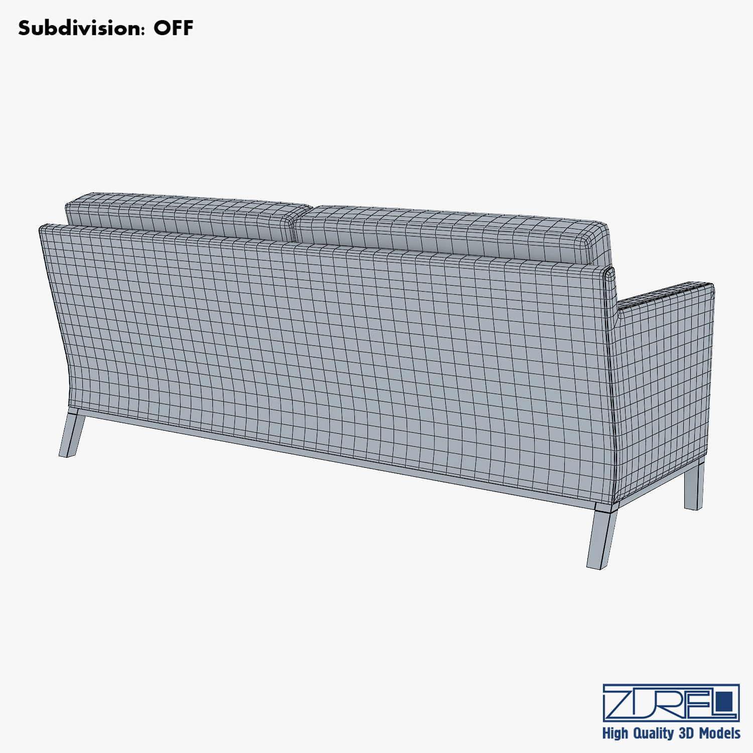 KM-Classic Low Sofa 3D model_10
