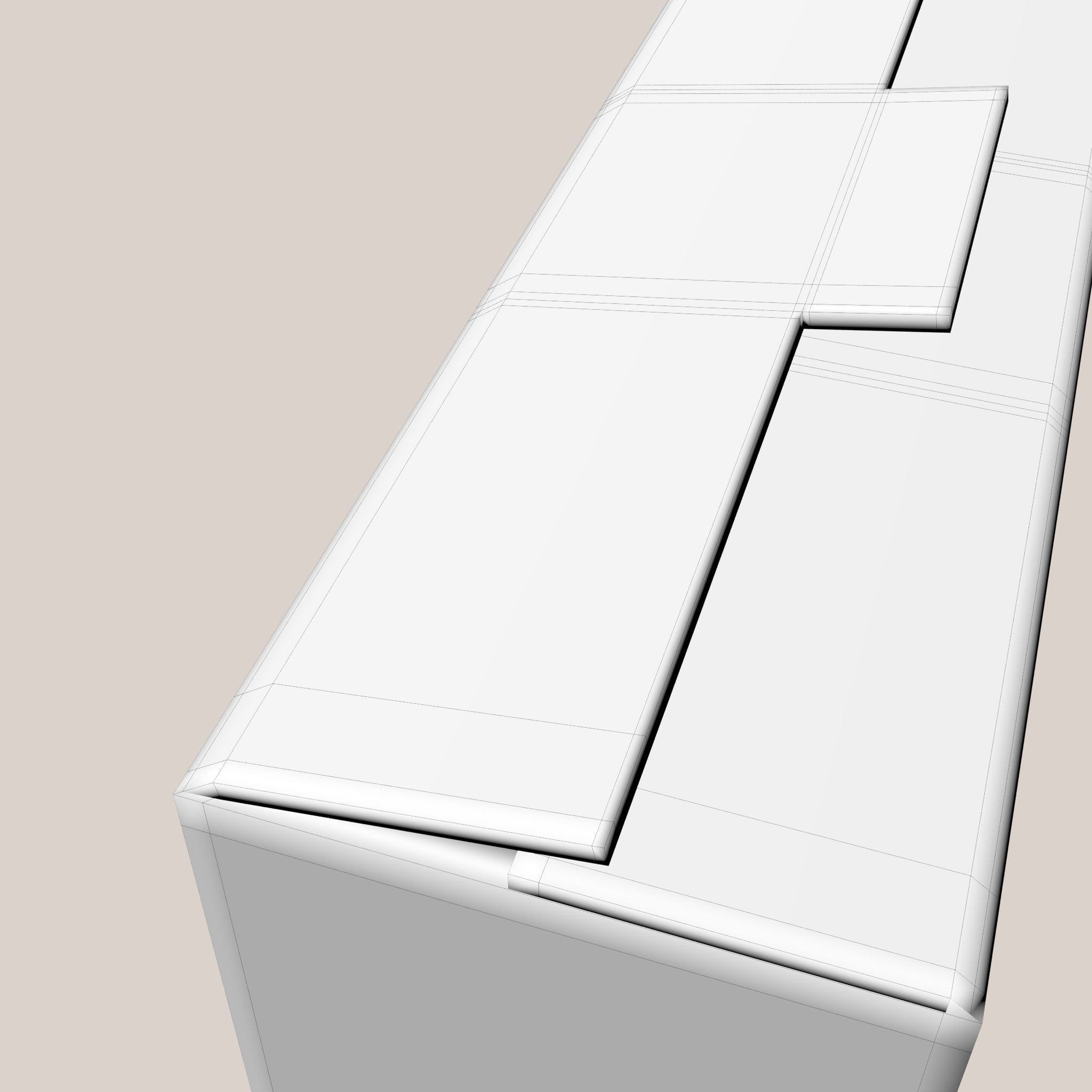 Cardboard Box 3D model_8