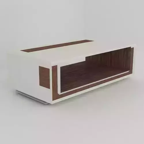 Modern white TV table