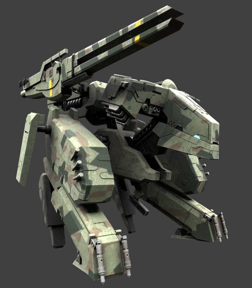 Metal Gear REX blender model CGTrader