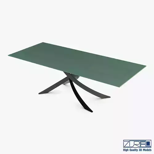 Bontempi Artistico Glass Dining Table 3D model