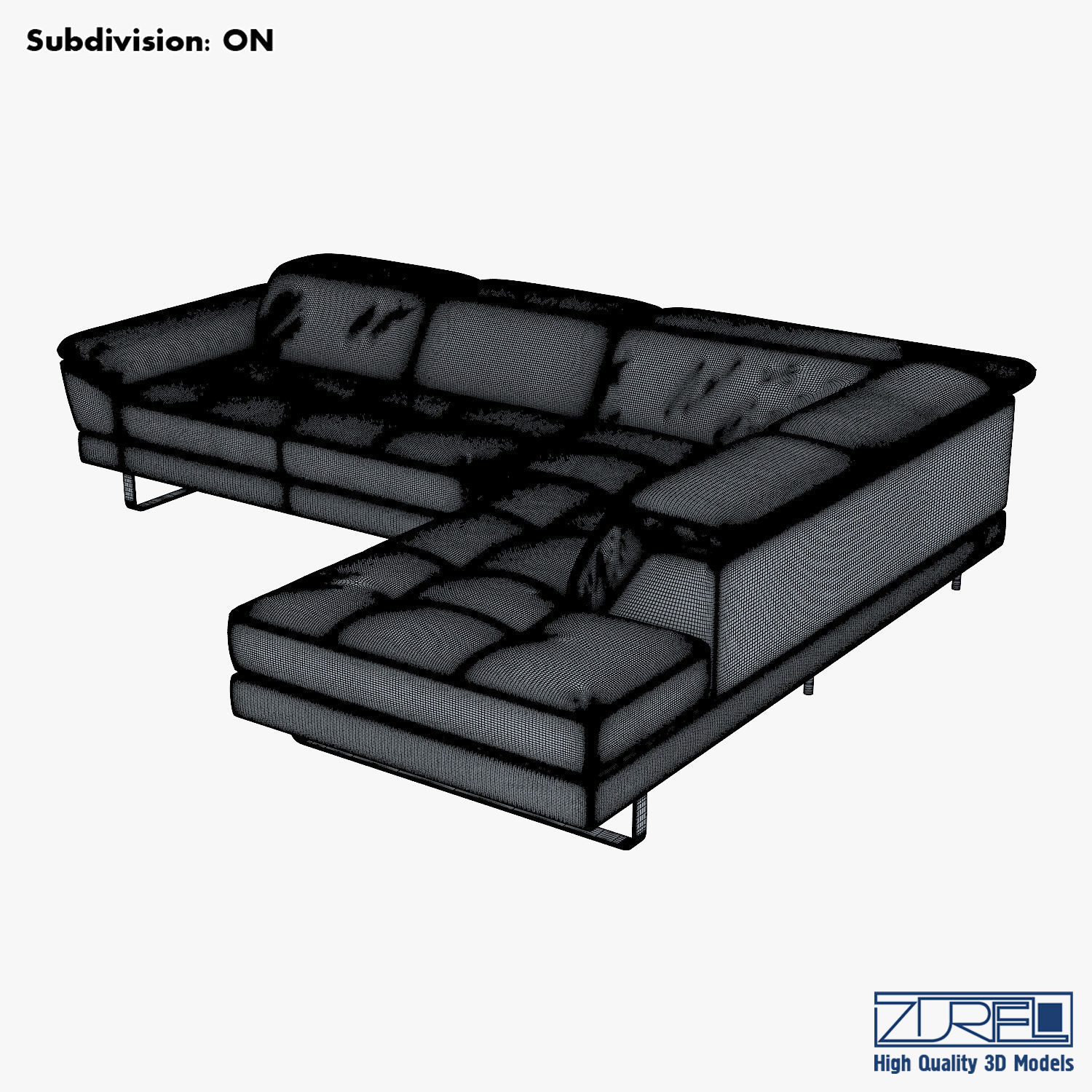 B796 sofa 3D model_7