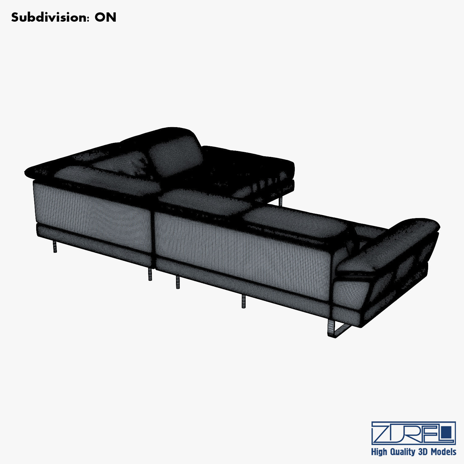 B796 sofa 3D model_9