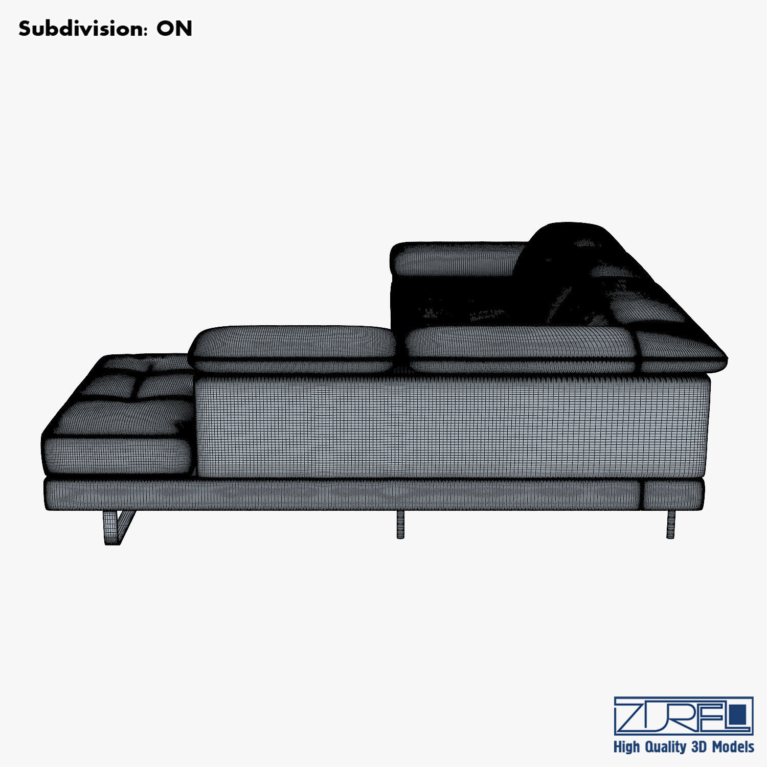 B796 sofa 3D model_13