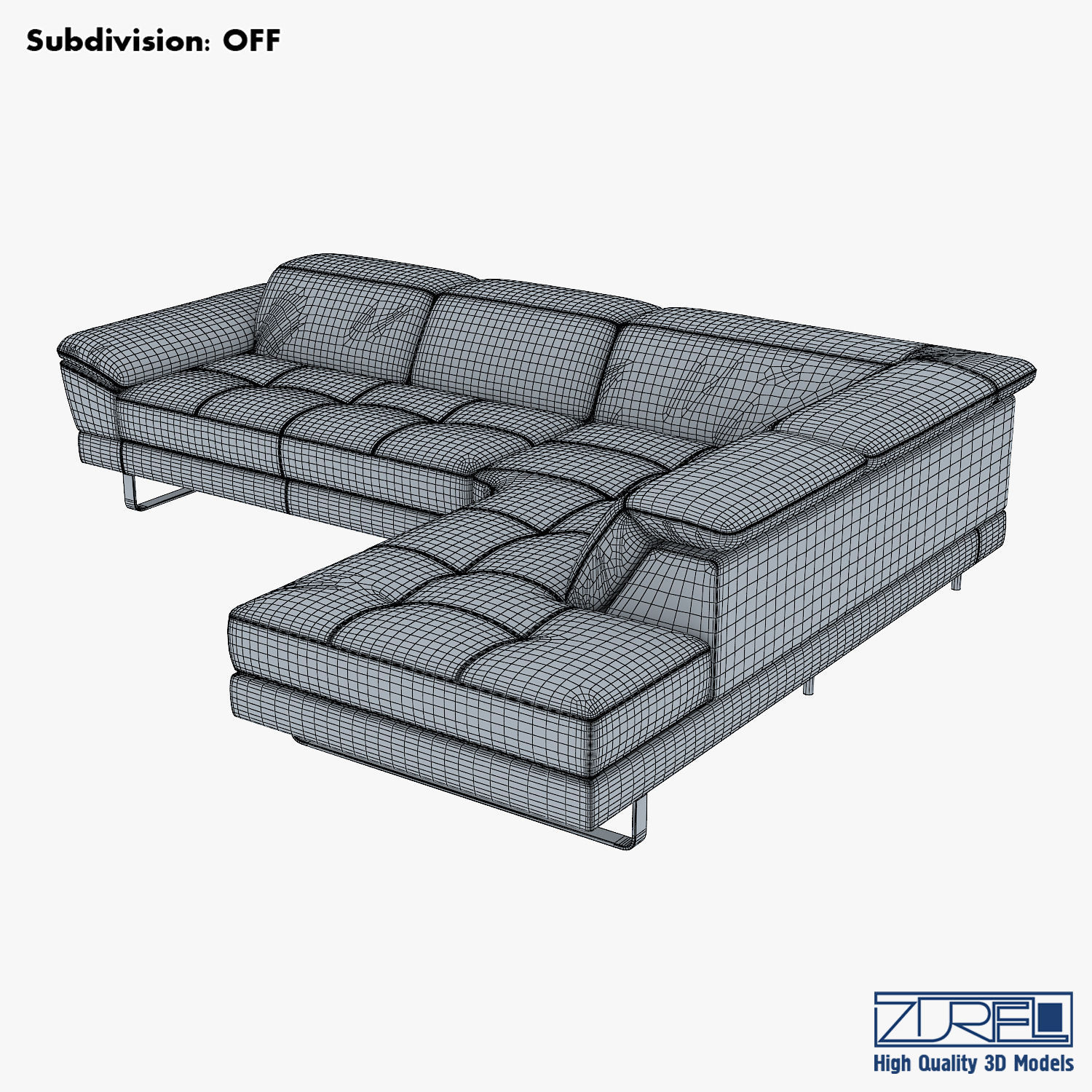B796 sofa 3D model_8