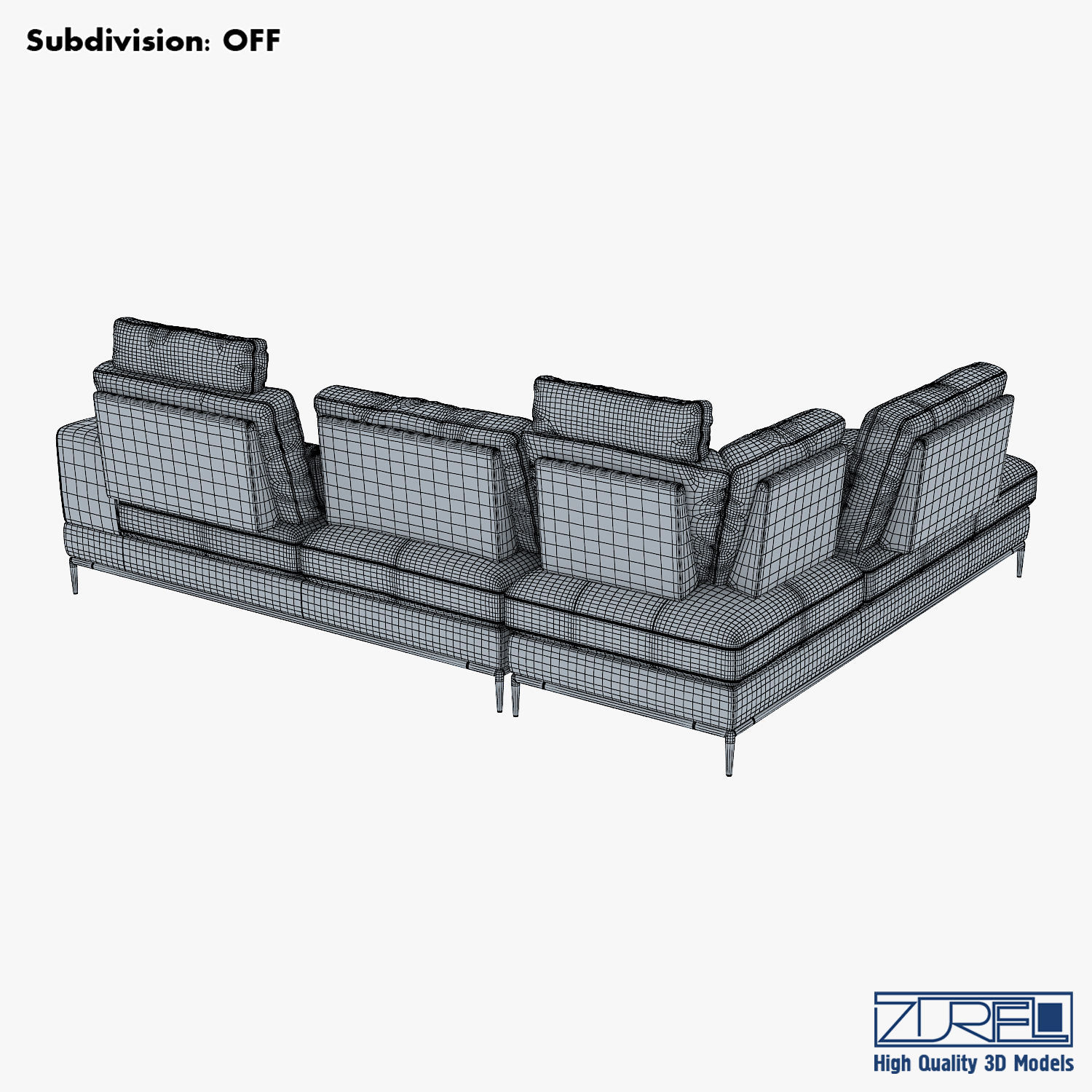 Avocado sofa 3D model_10
