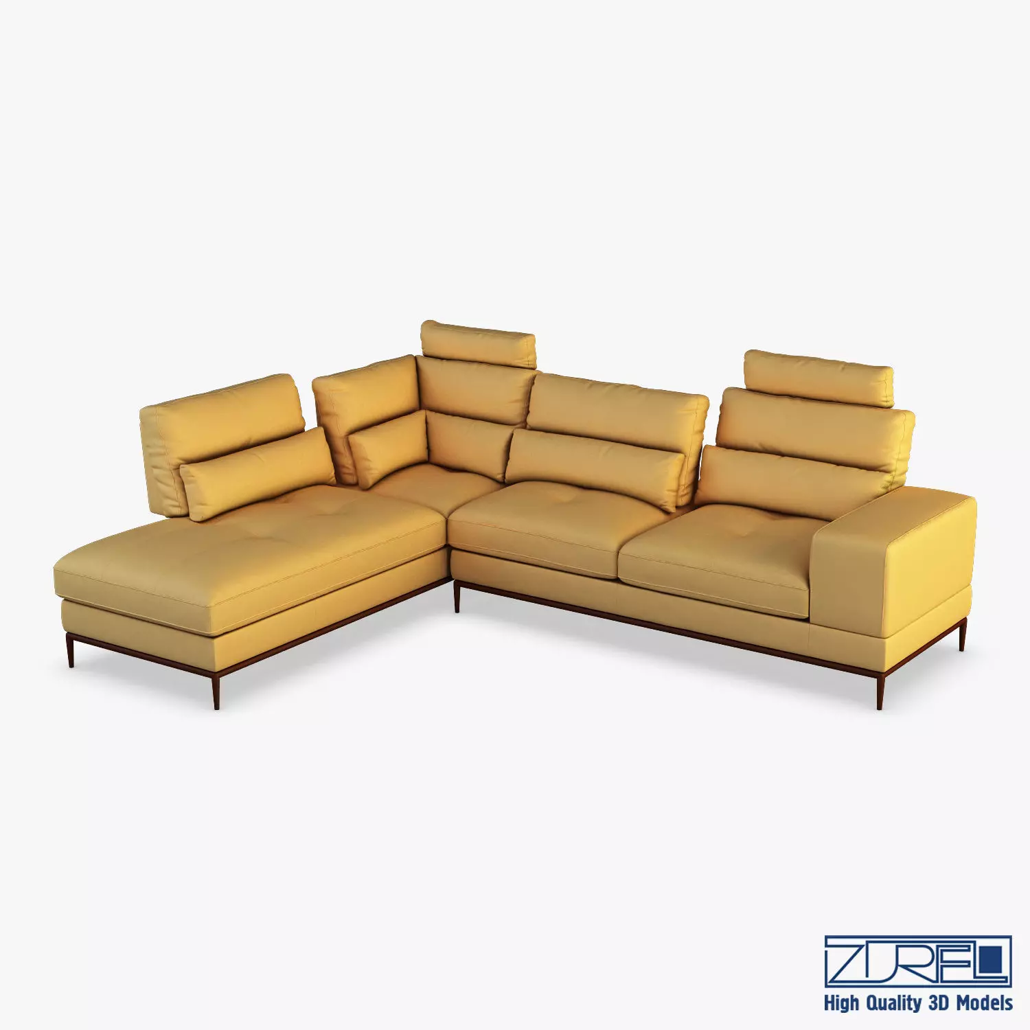 Avocado sofa 3D model_0