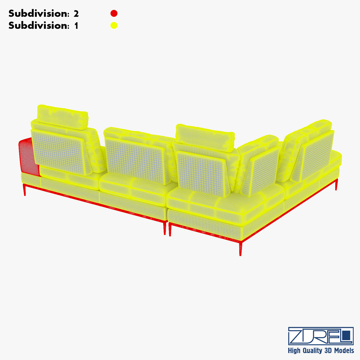 Avocado sofa 3D model_22