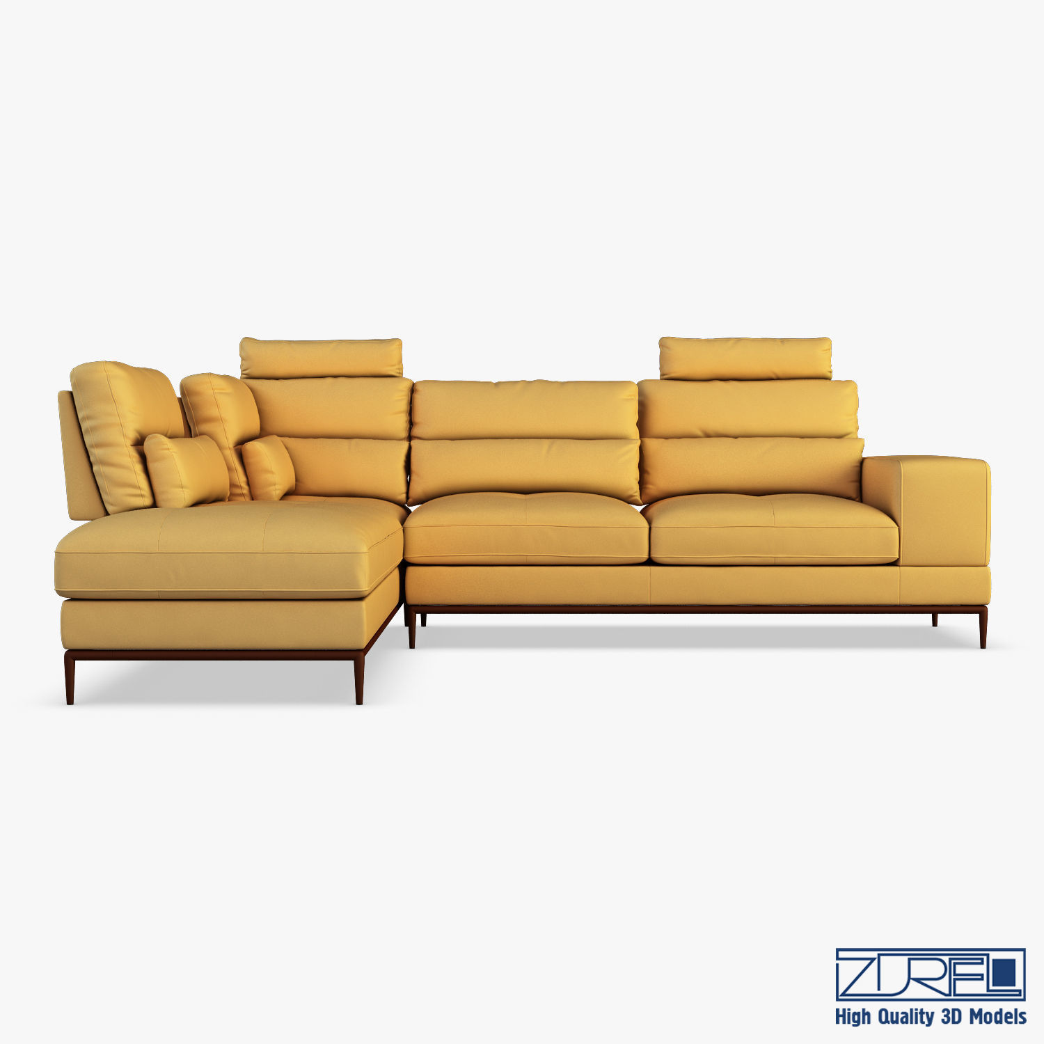Avocado sofa 3D model_4