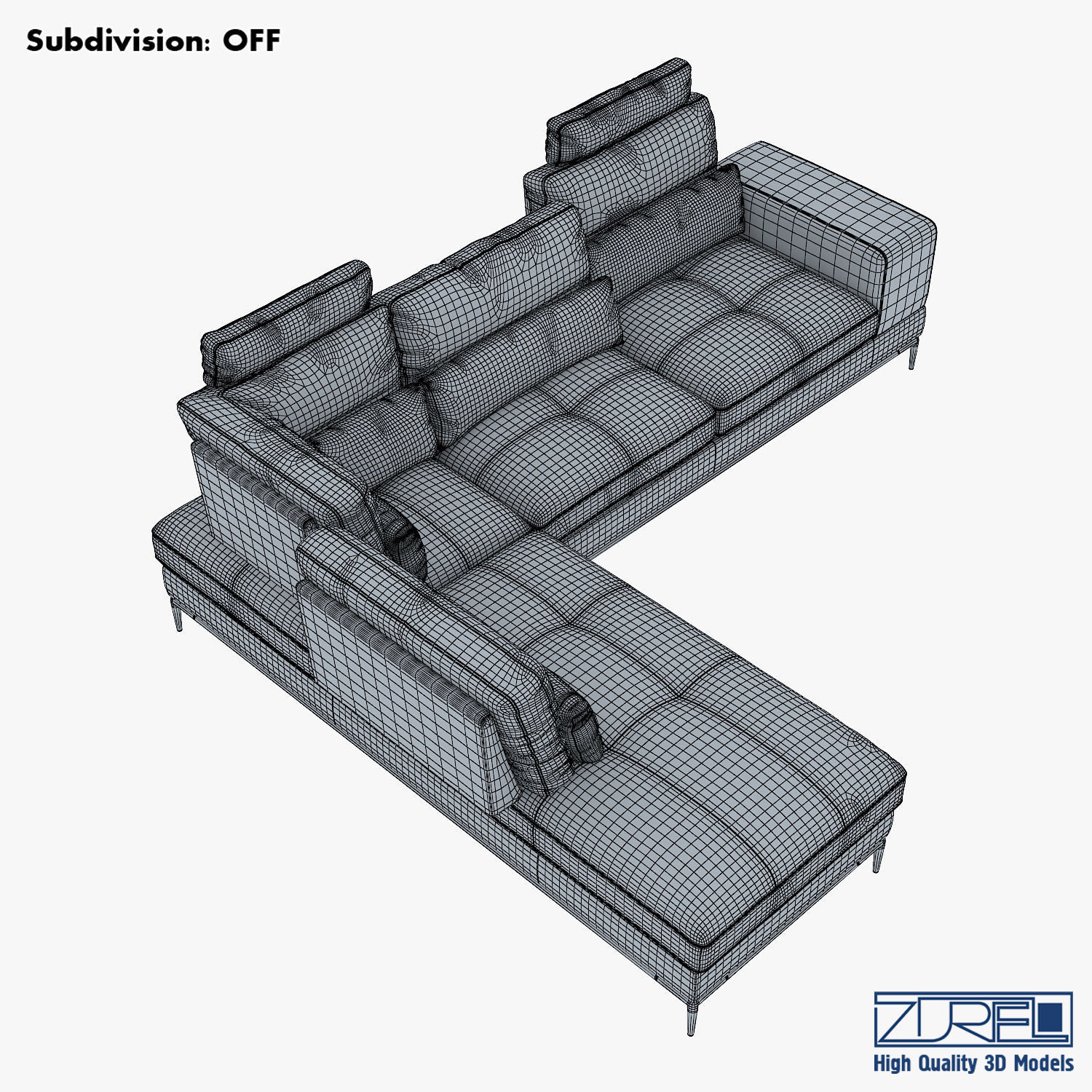 Avocado sofa 3D model_20
