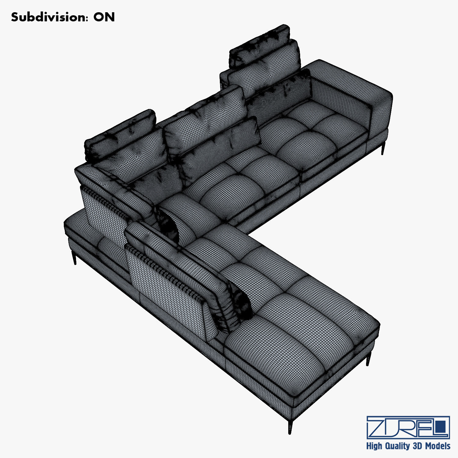 Avocado sofa 3D model_19