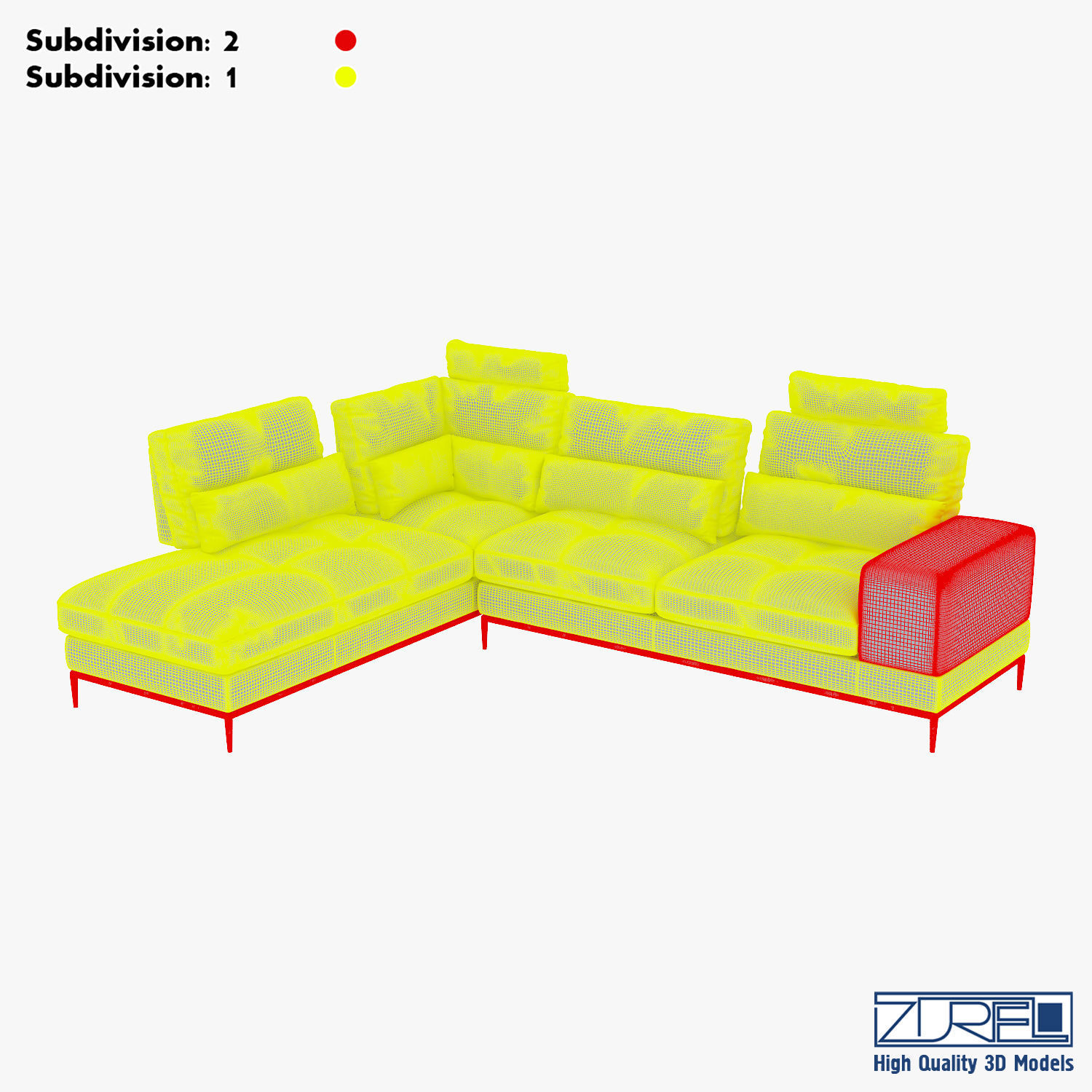 Avocado sofa 3D model_21