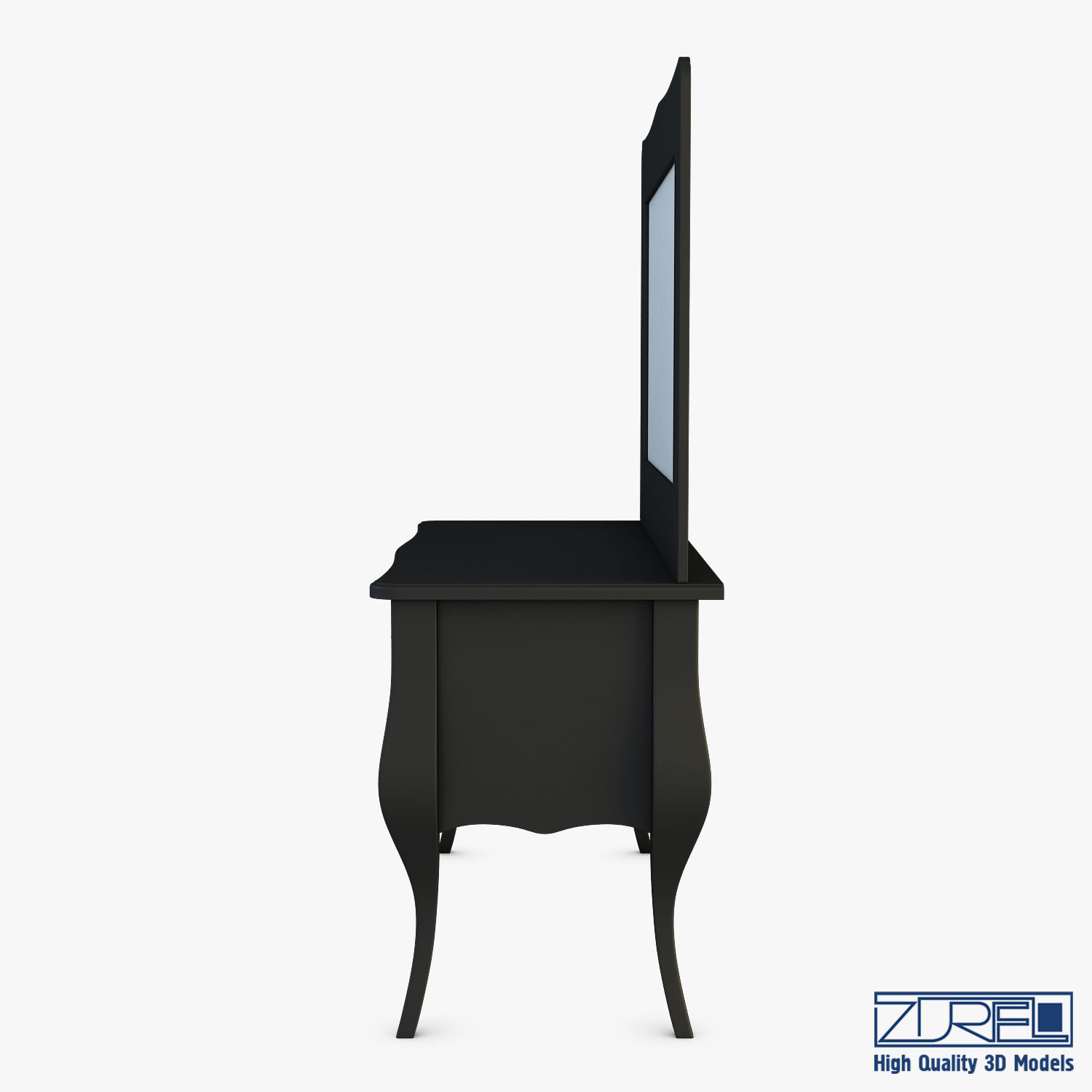 Arron Cosmetic Dressing Table 3D model_3