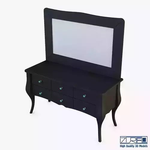 Arron Cosmetic Dressing Table 3D model