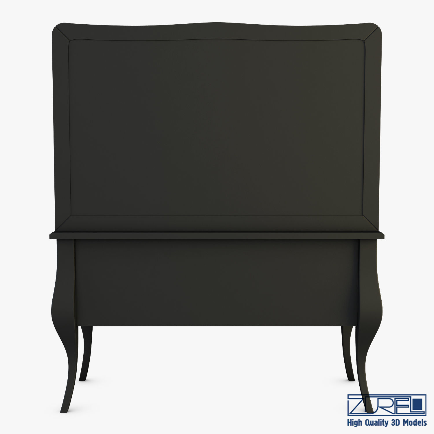 Arron Cosmetic Dressing Table 3D model_5