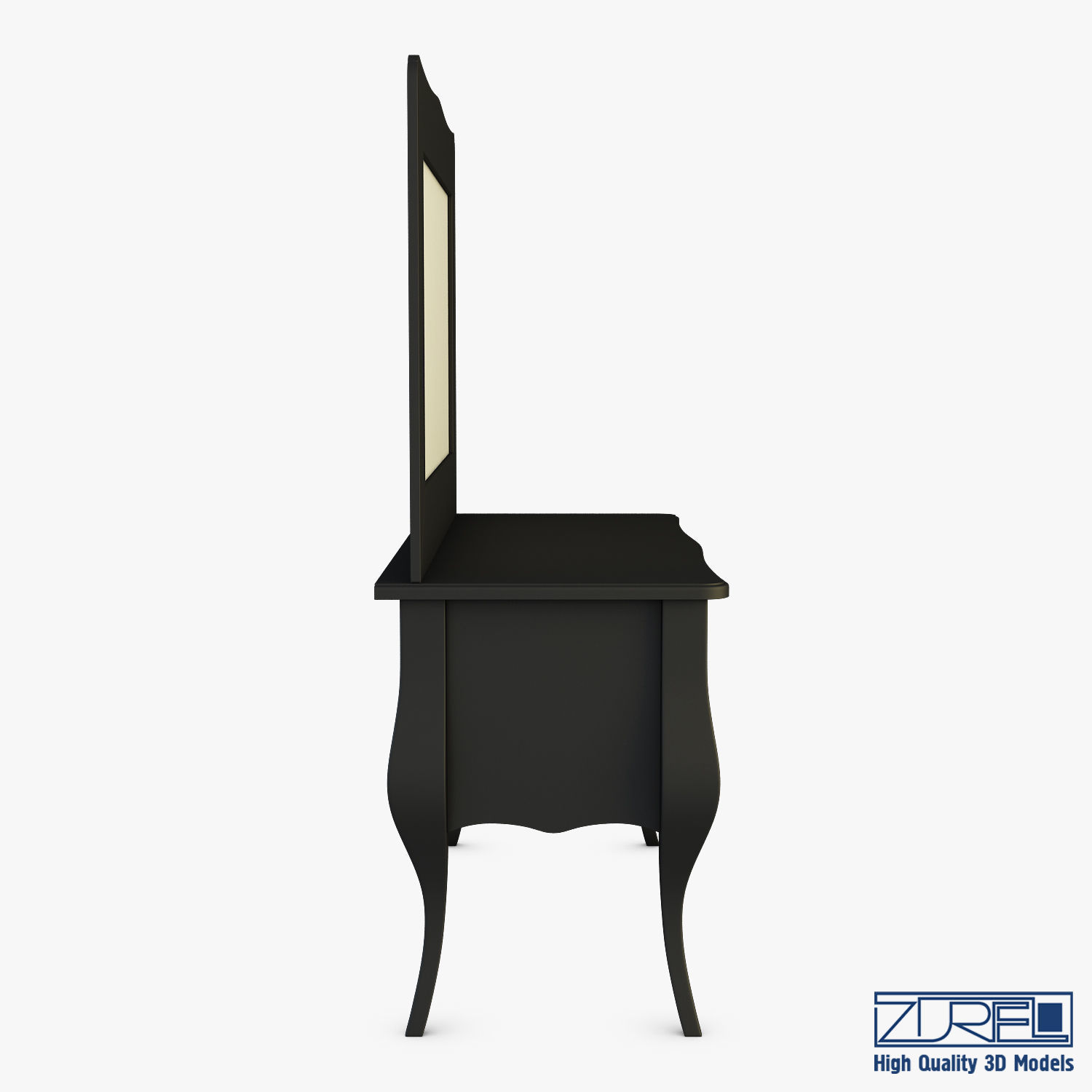 Arron Cosmetic Dressing Table 3D model_2