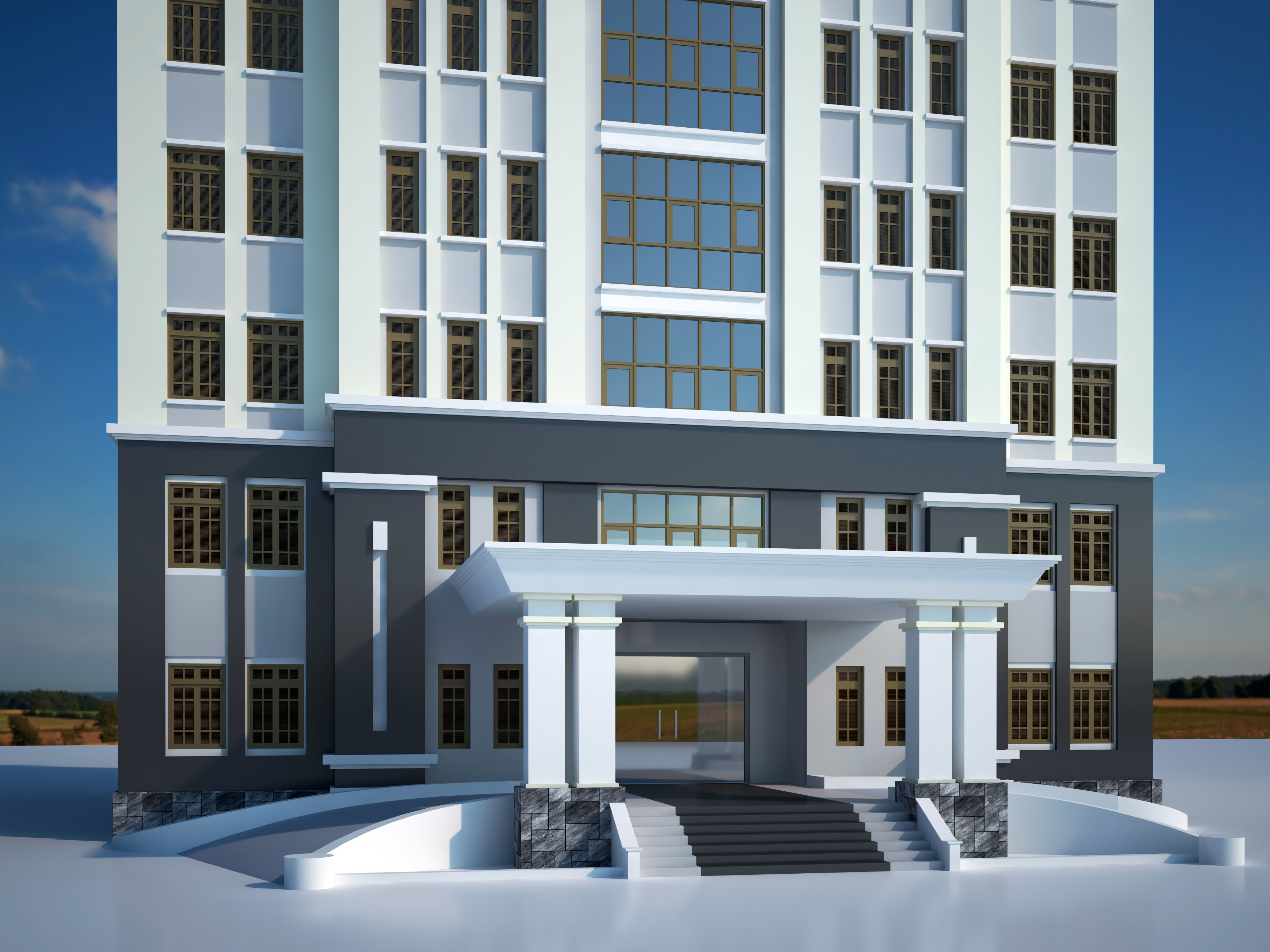 Office house 8 3D model_4