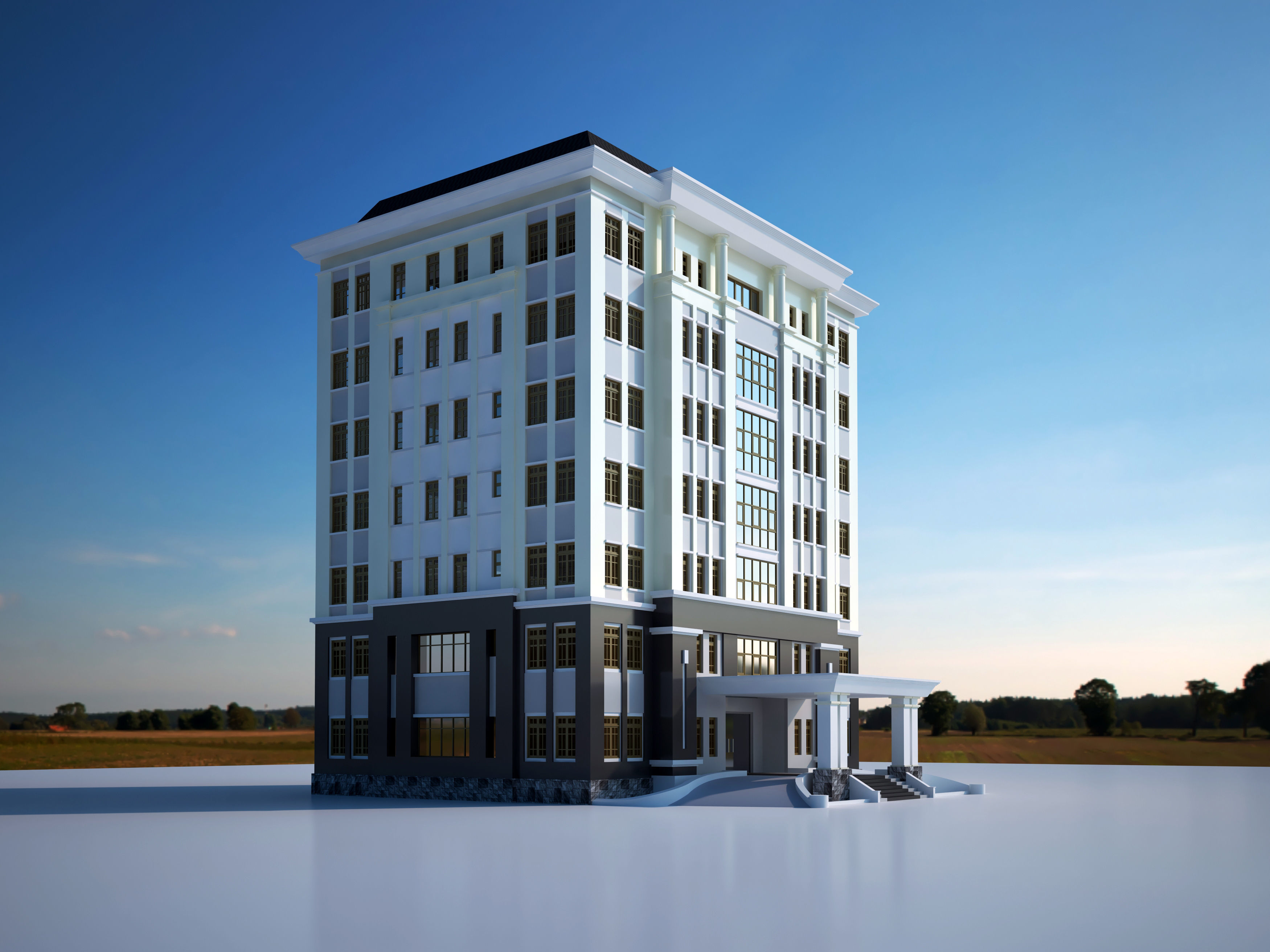 Office house 8 3D model_1