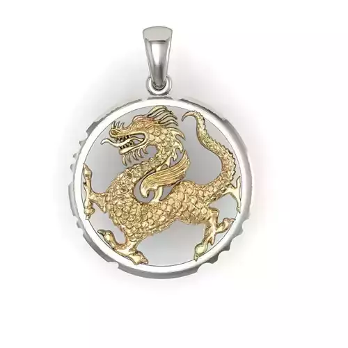 pendant with dragon   