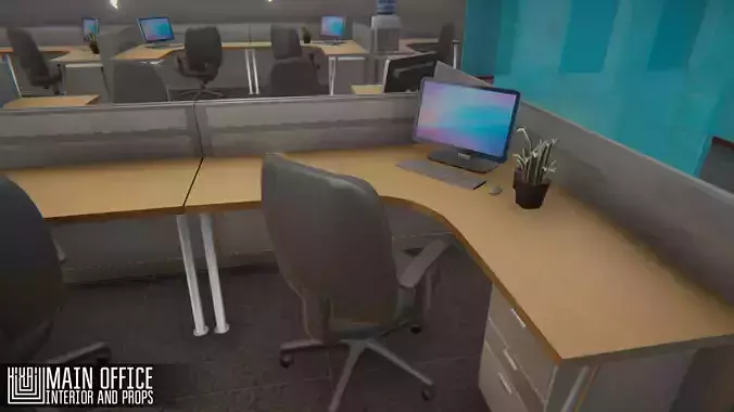 Main office - interior and props