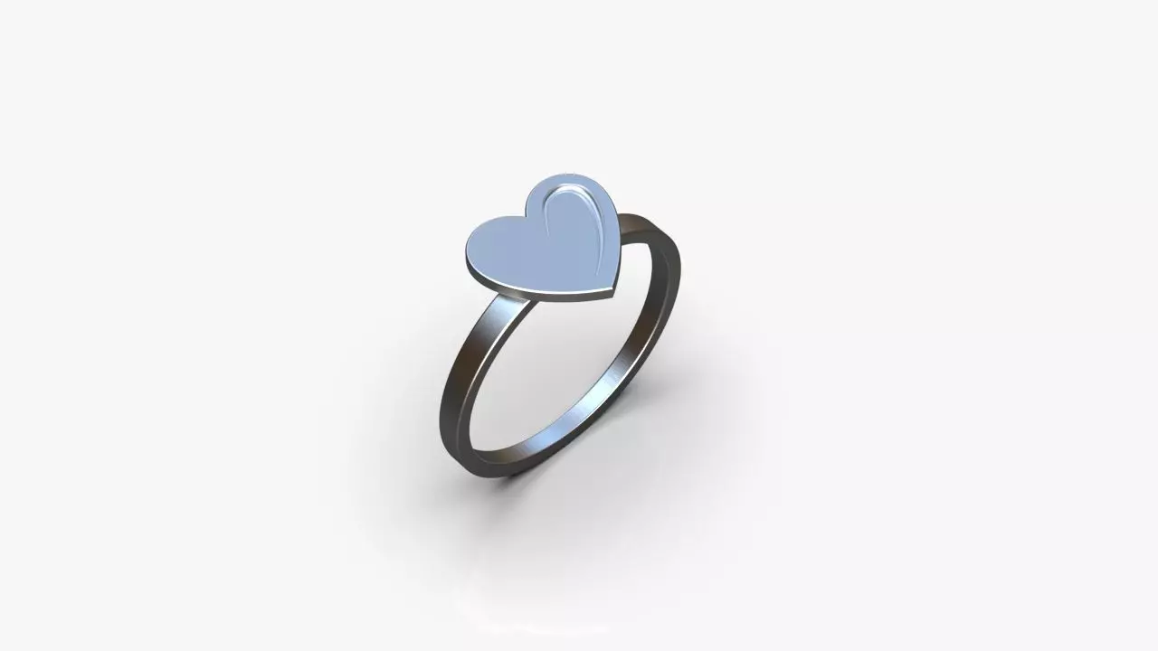 Heart ring Free 3D print model