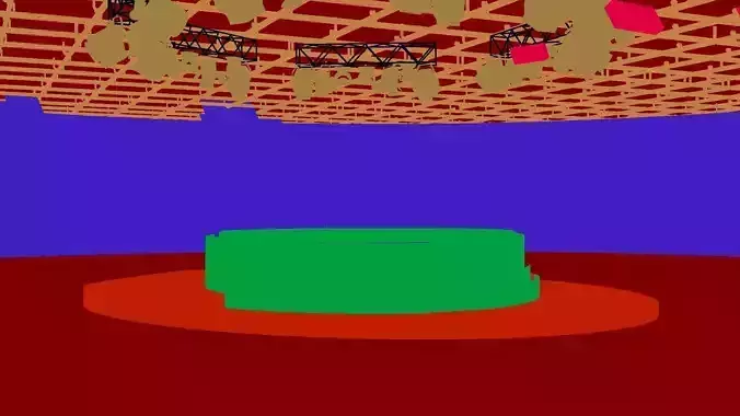 Dummy room with lights