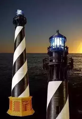 Cape Hatteras Lighthouse 3D print model